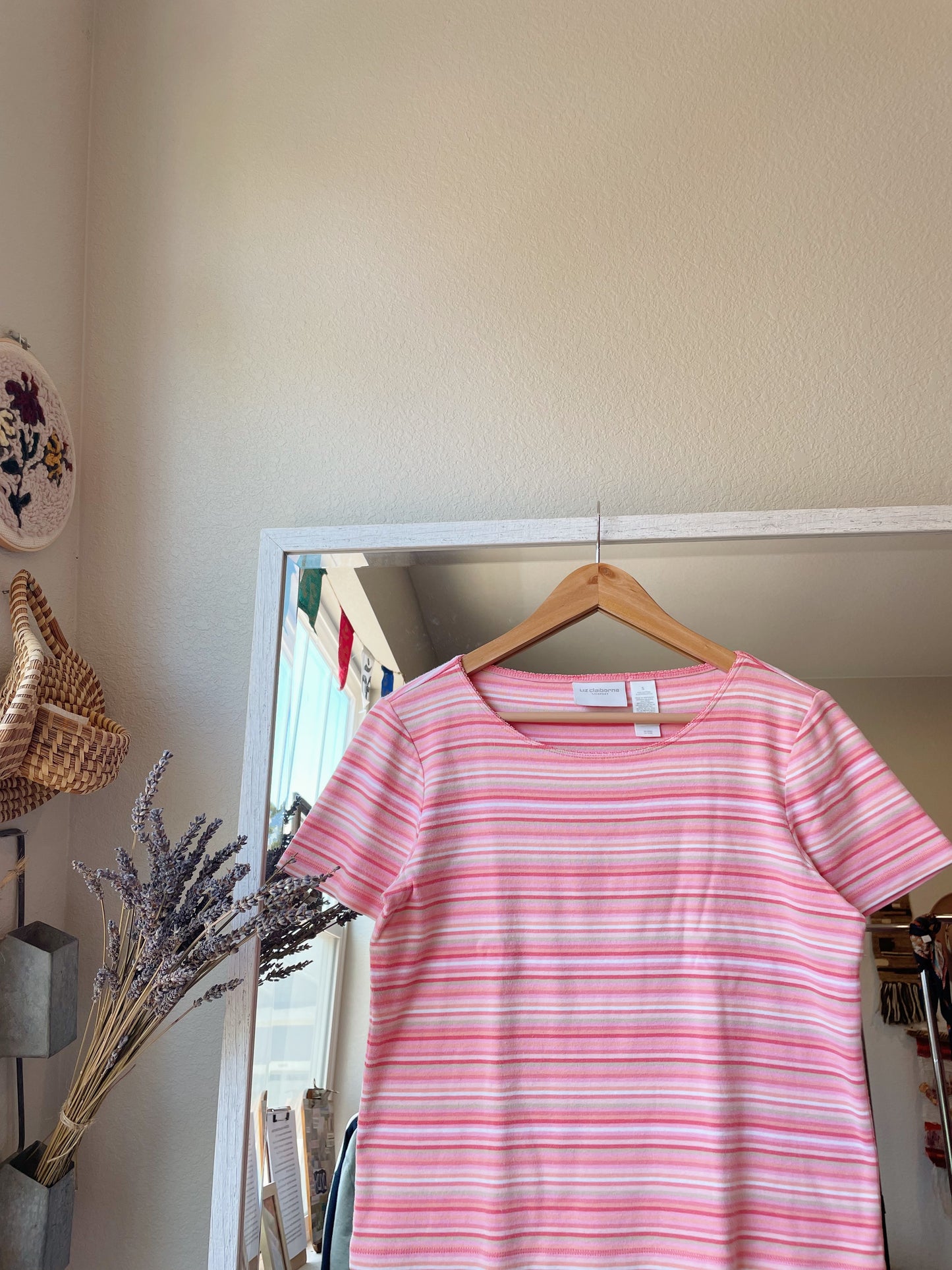 Vintage Striped Baby Tee (S)