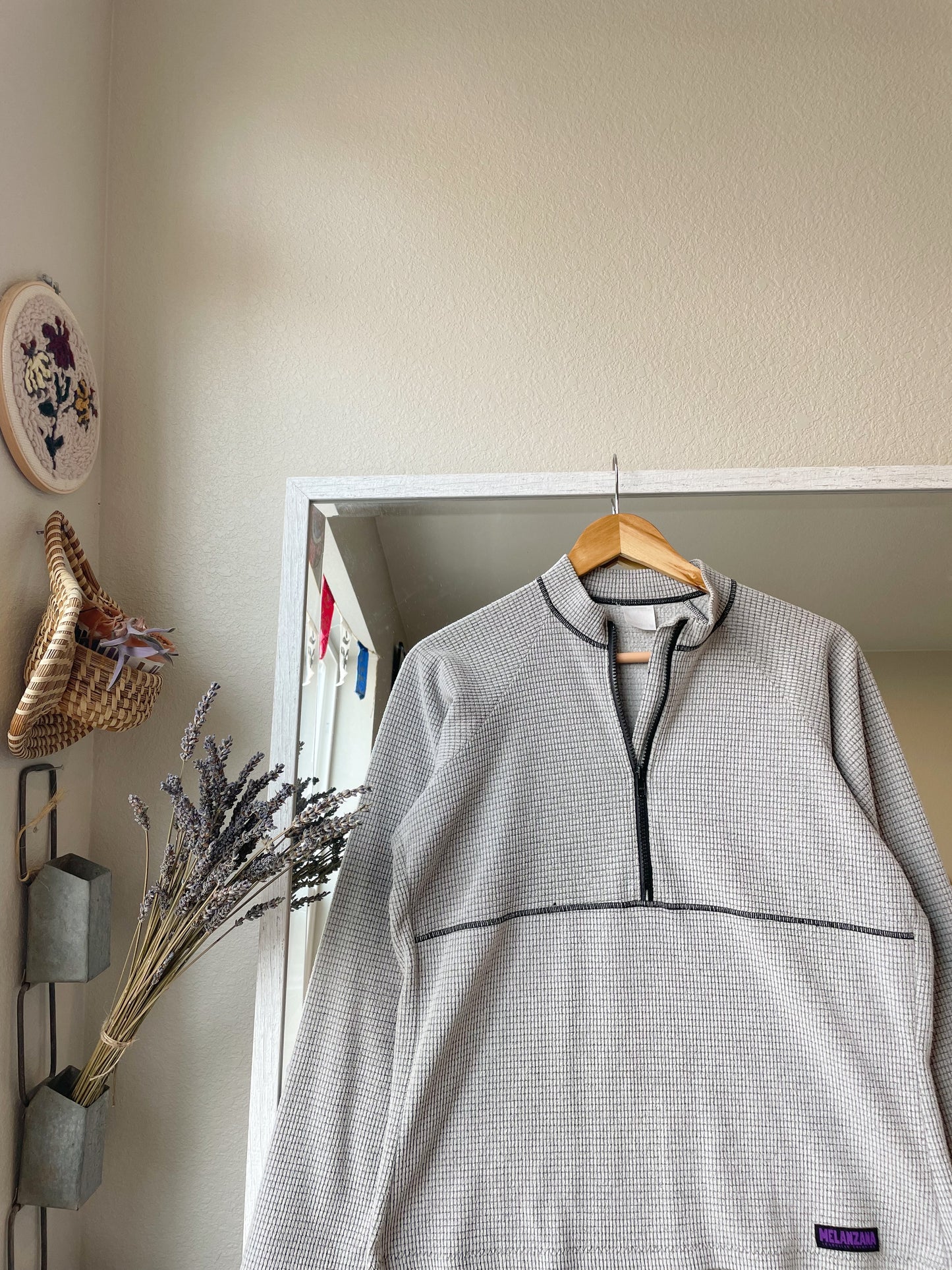 Melanzana Microgrid 1/2 Zip Fleece (Women's M)