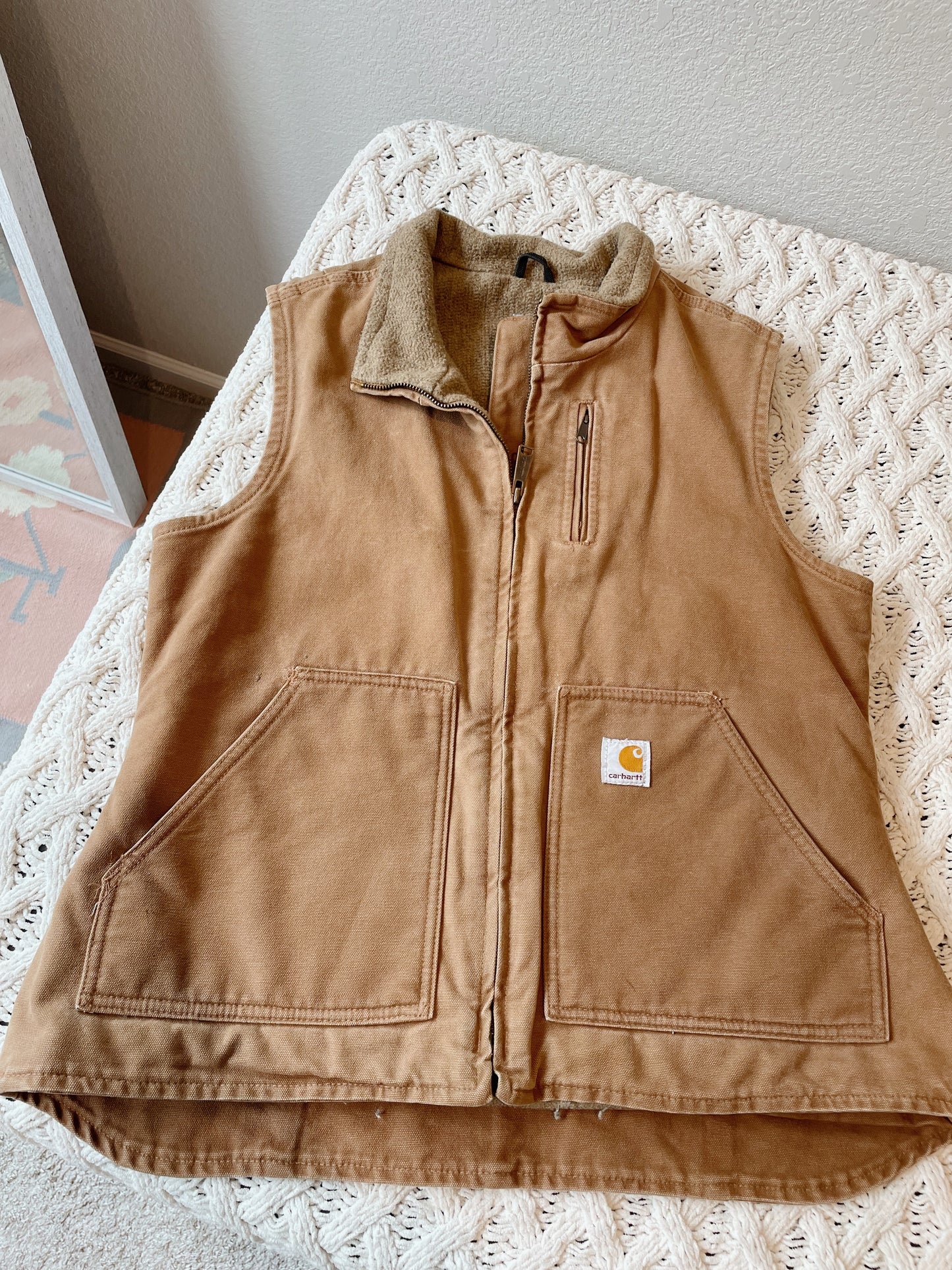 Carhartt Sherpa Lined Canvas Vest (Women's M)