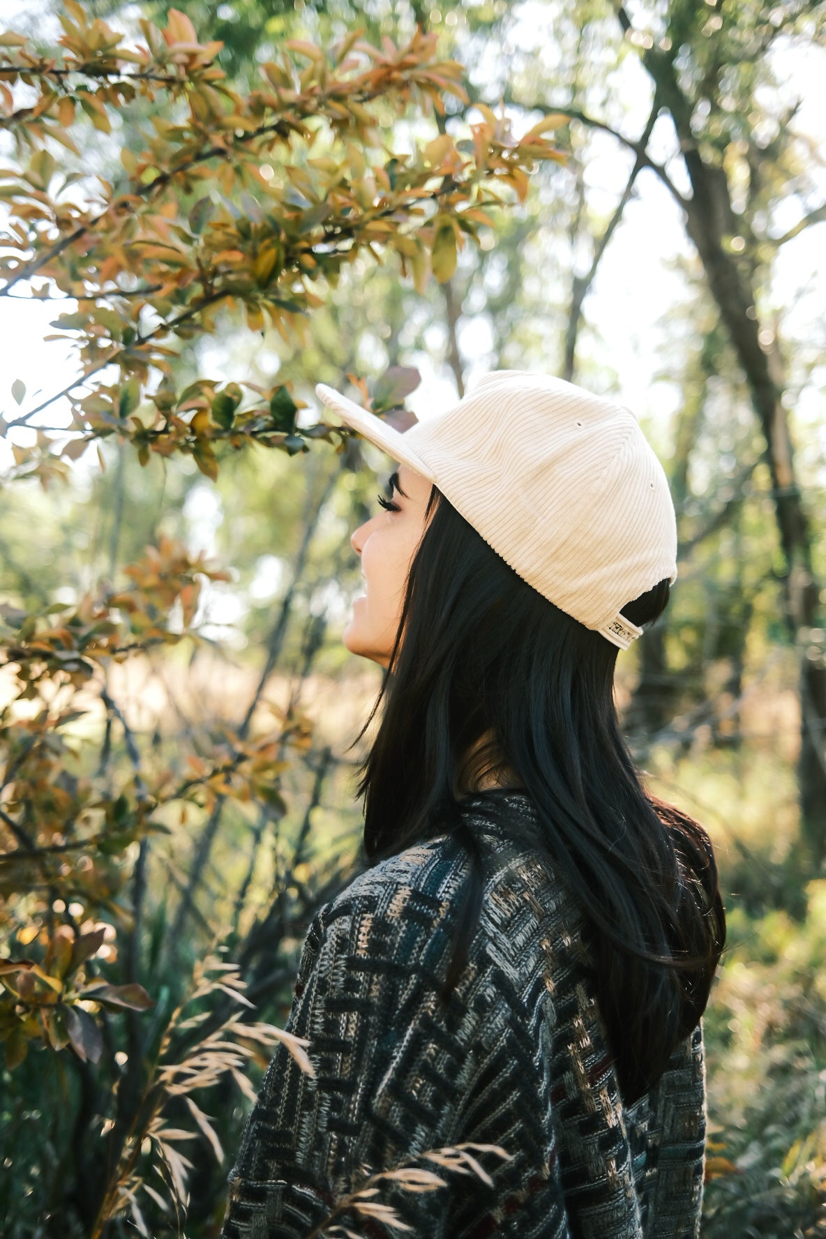 Thrifty the Bear Cream Corduroy Hat