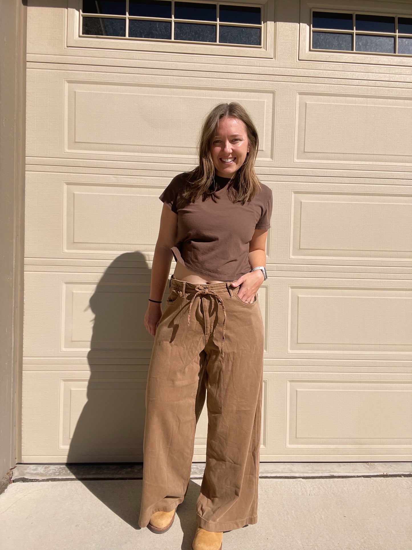 AE Brown Wide Leg Pants (Women’s 12)