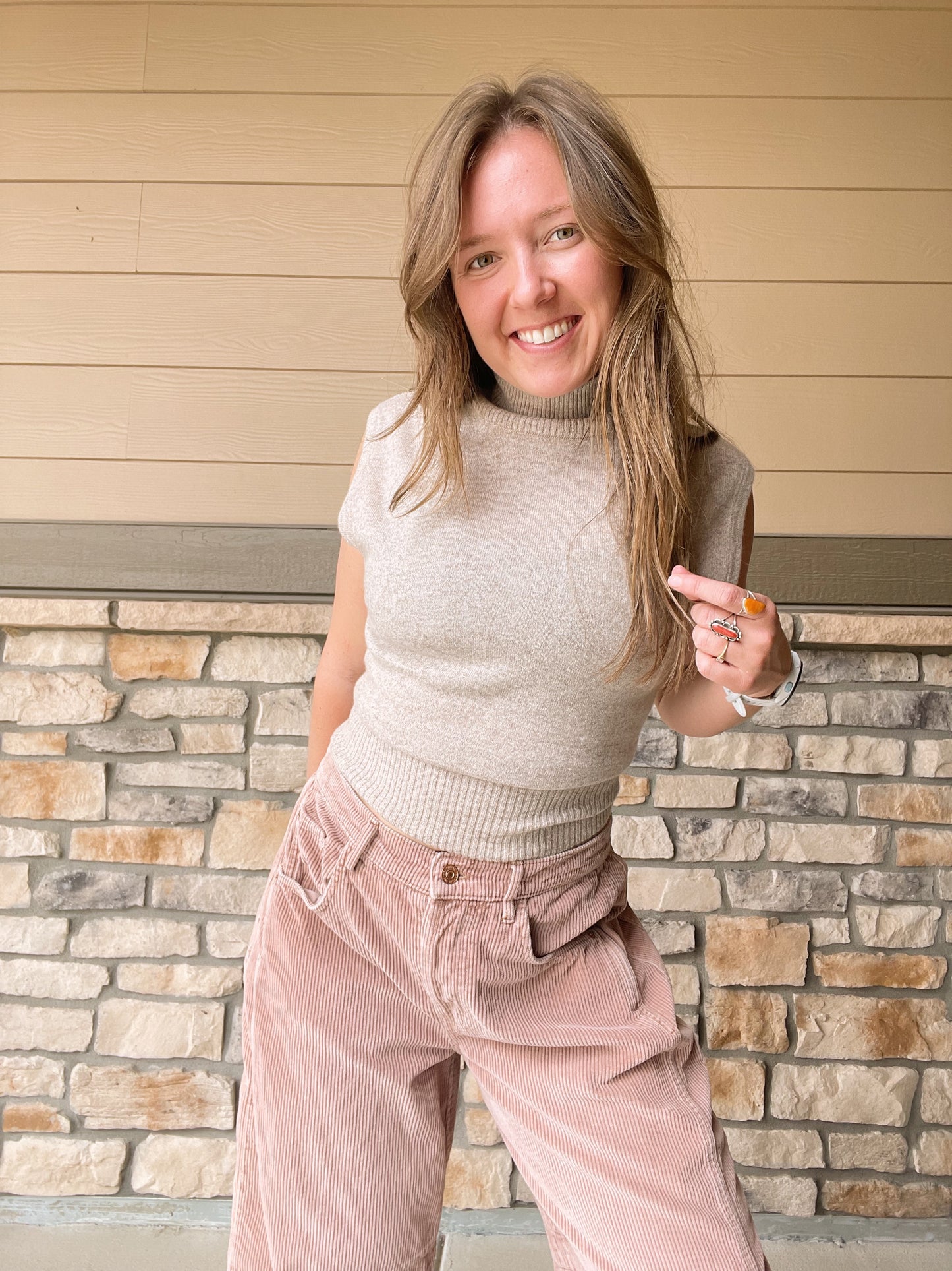 Free People Good Luck Corduroy Barrel Jeans (31)