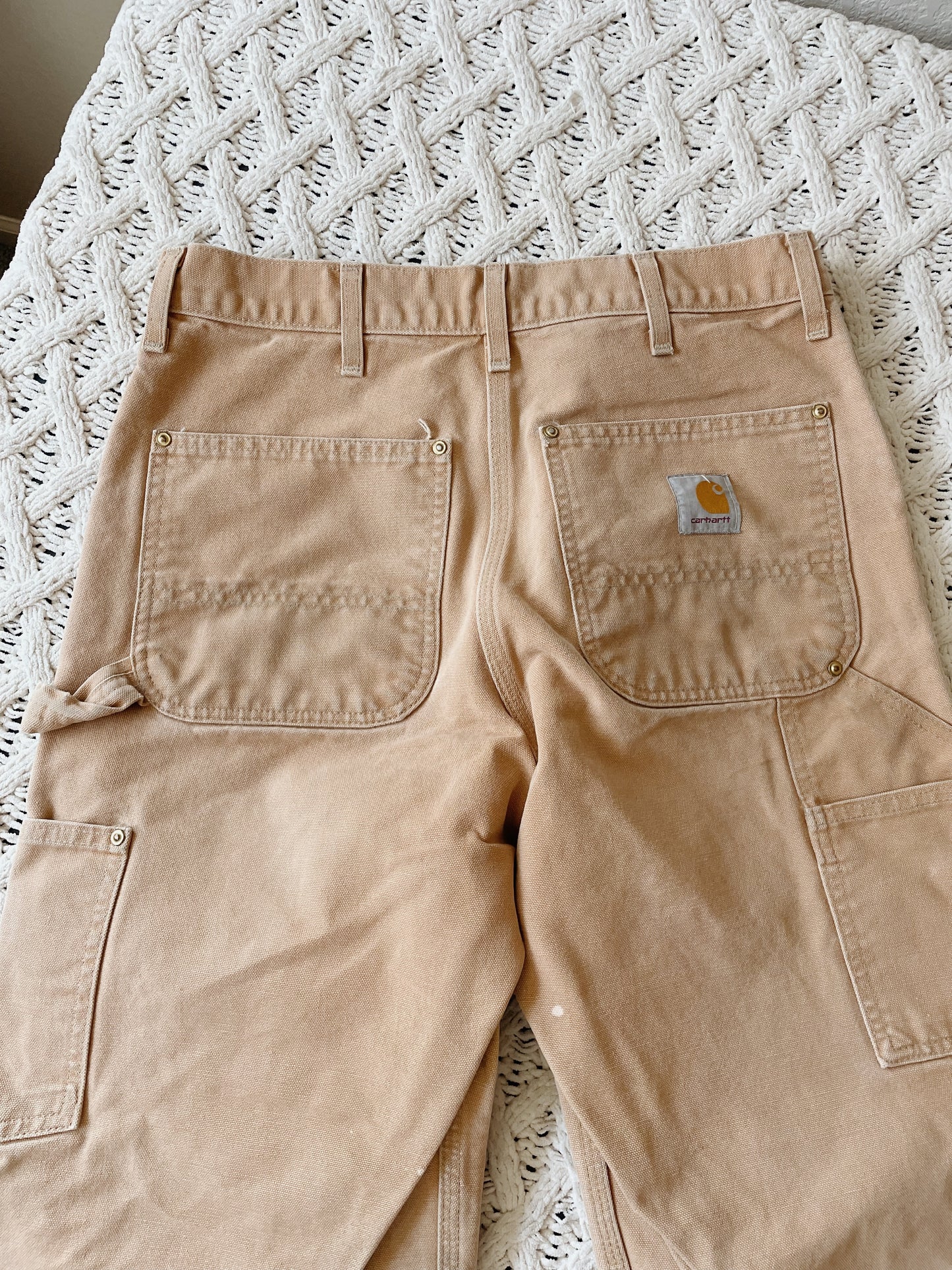 Carhartt Distressed Tan Double Knees (31)