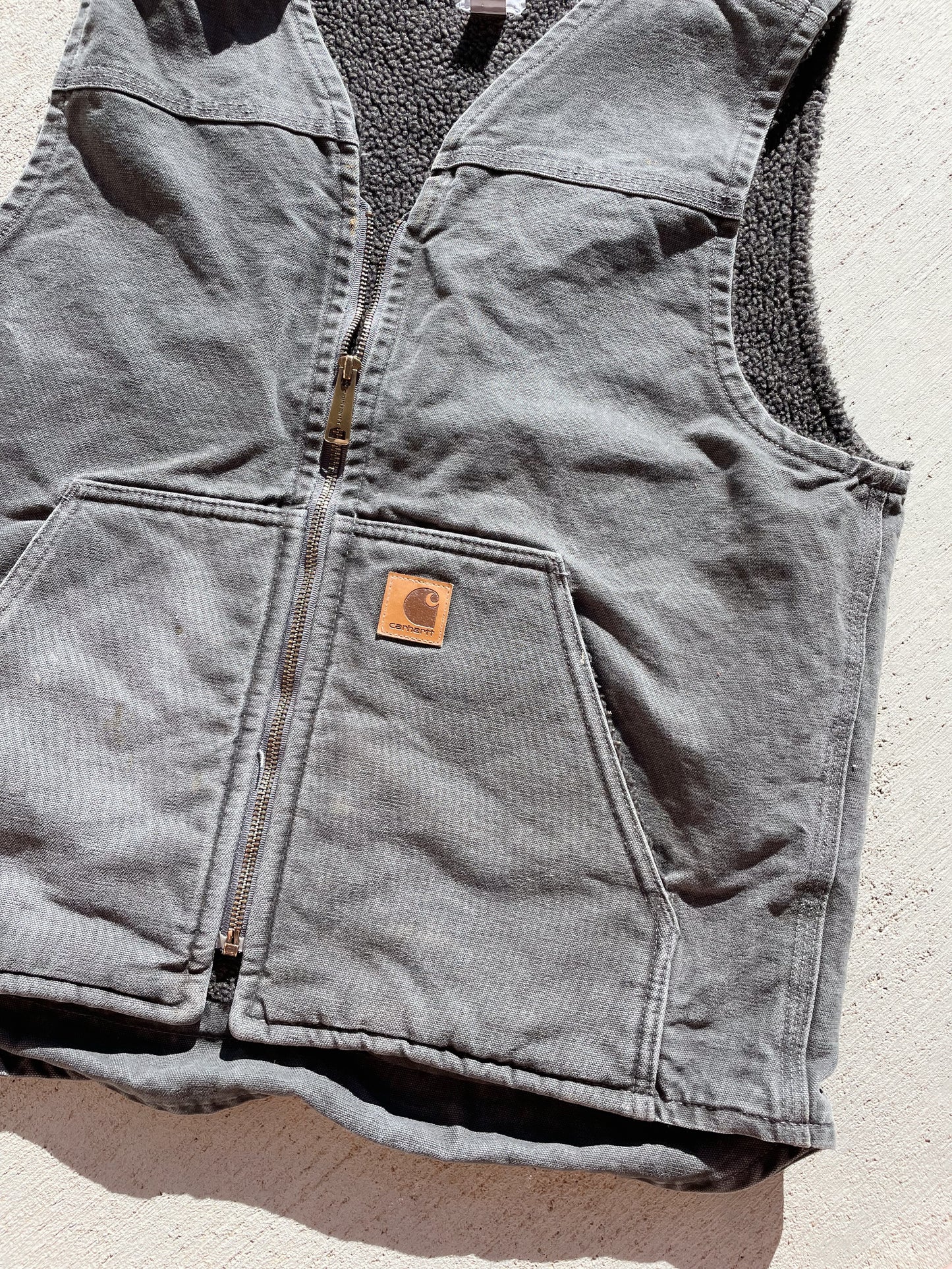 Vintage Carhartt Sherpa Lined Vest (M)