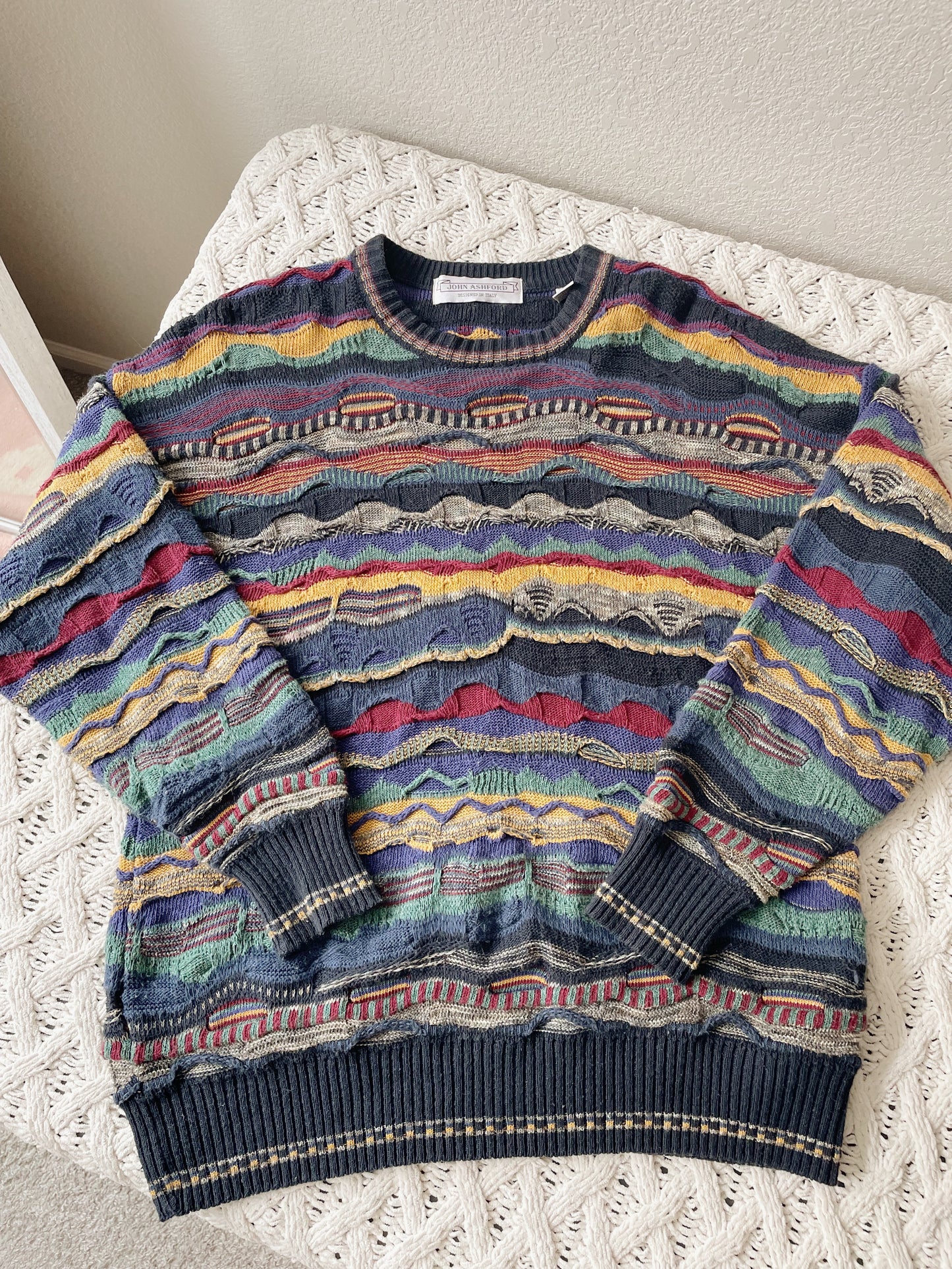 Vintage Coogi Style Sweater (L)