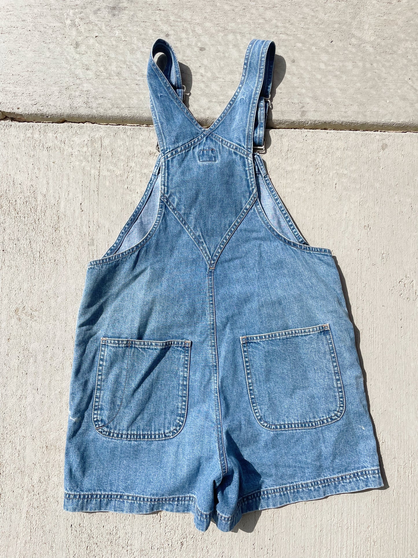 Vintage Denim Shortalls (S)