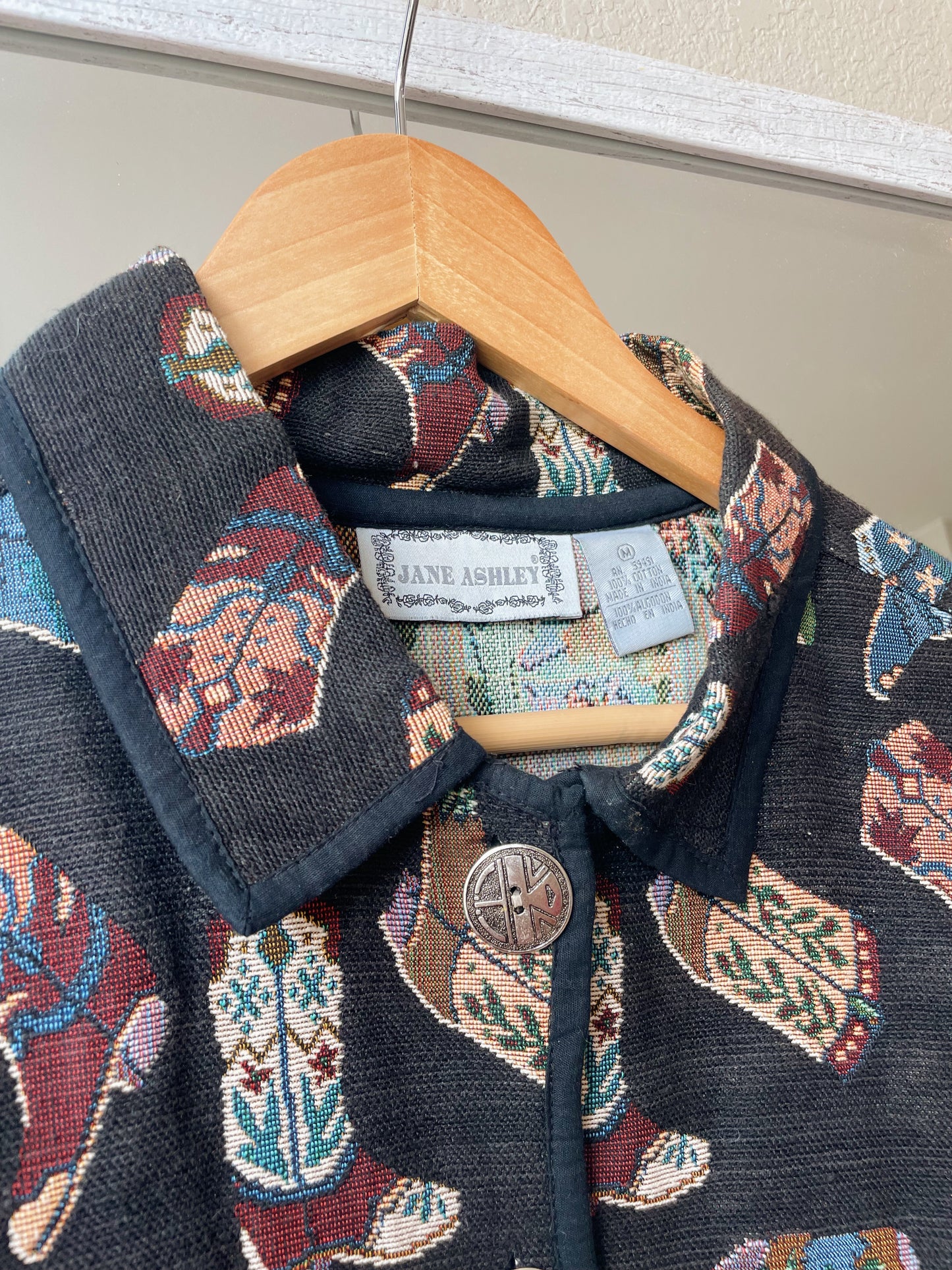 Vintage Jane Ashley Tapestry Boot Jacket (M)
