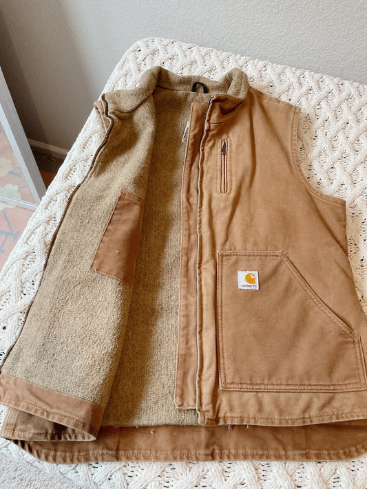 Carhartt Sherpa Lined Canvas Vest (Women's M)