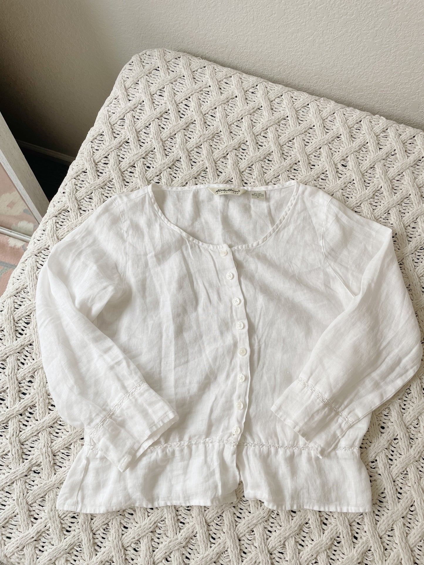 Eddie Bauer 100% Linen Top (S)