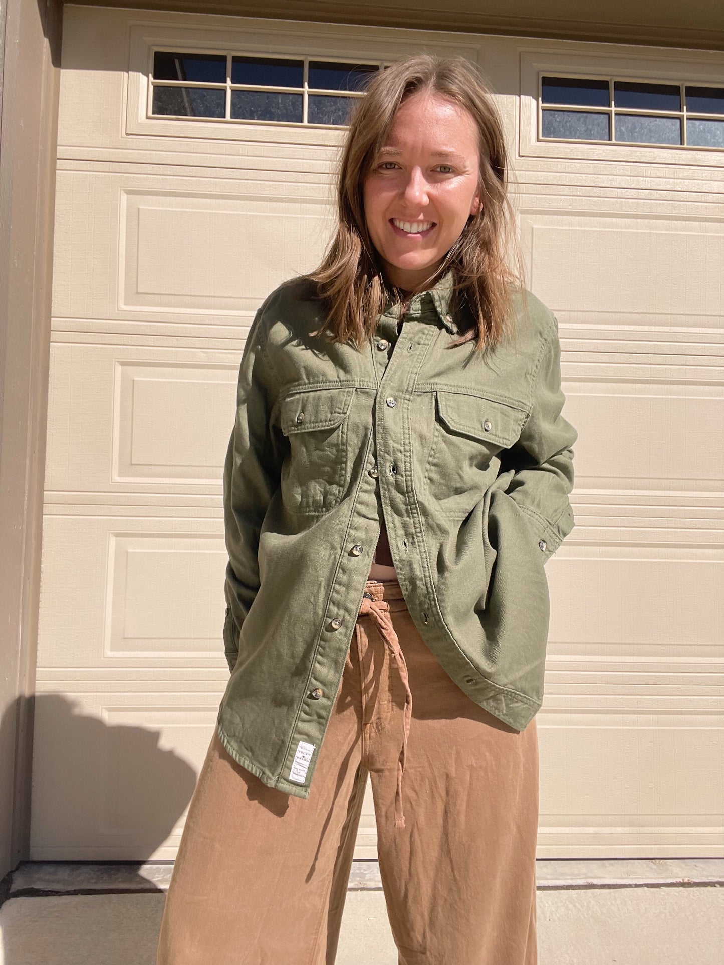 Lucky Brand Green Button Down (Men’s M)