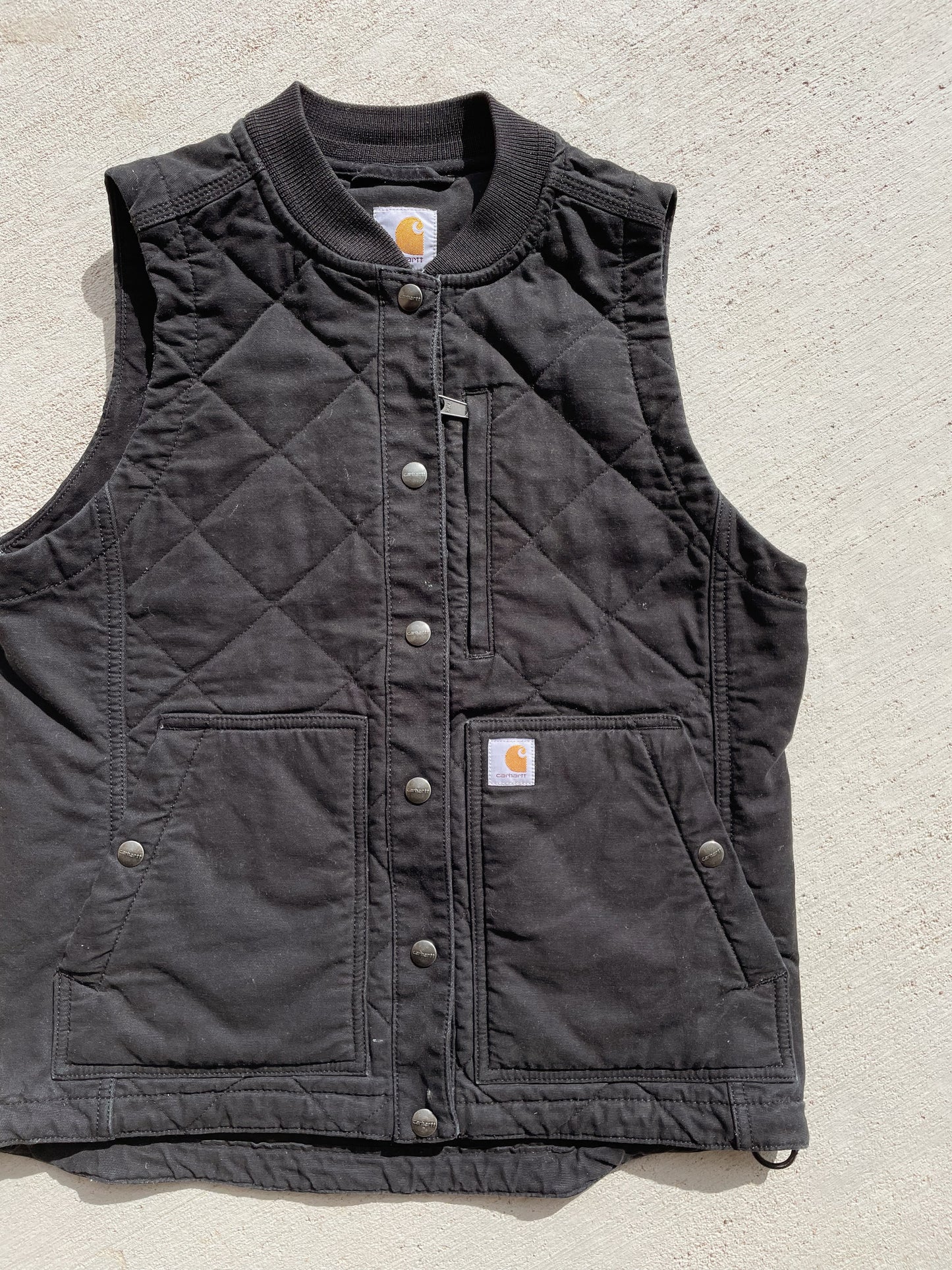 Carhartt Black Quilted Vest (Women's S)