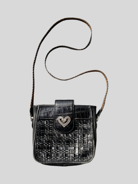 Vintage Black Leather Brighton Purse