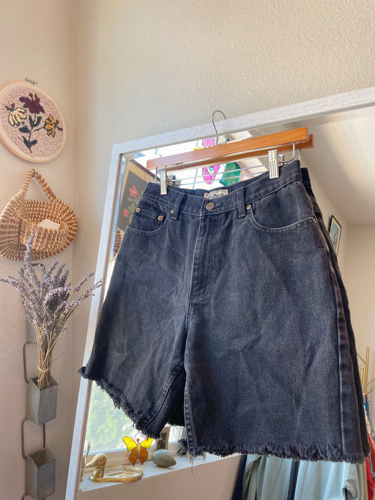 Vintage LL Bean Black Jean Shorts (27)