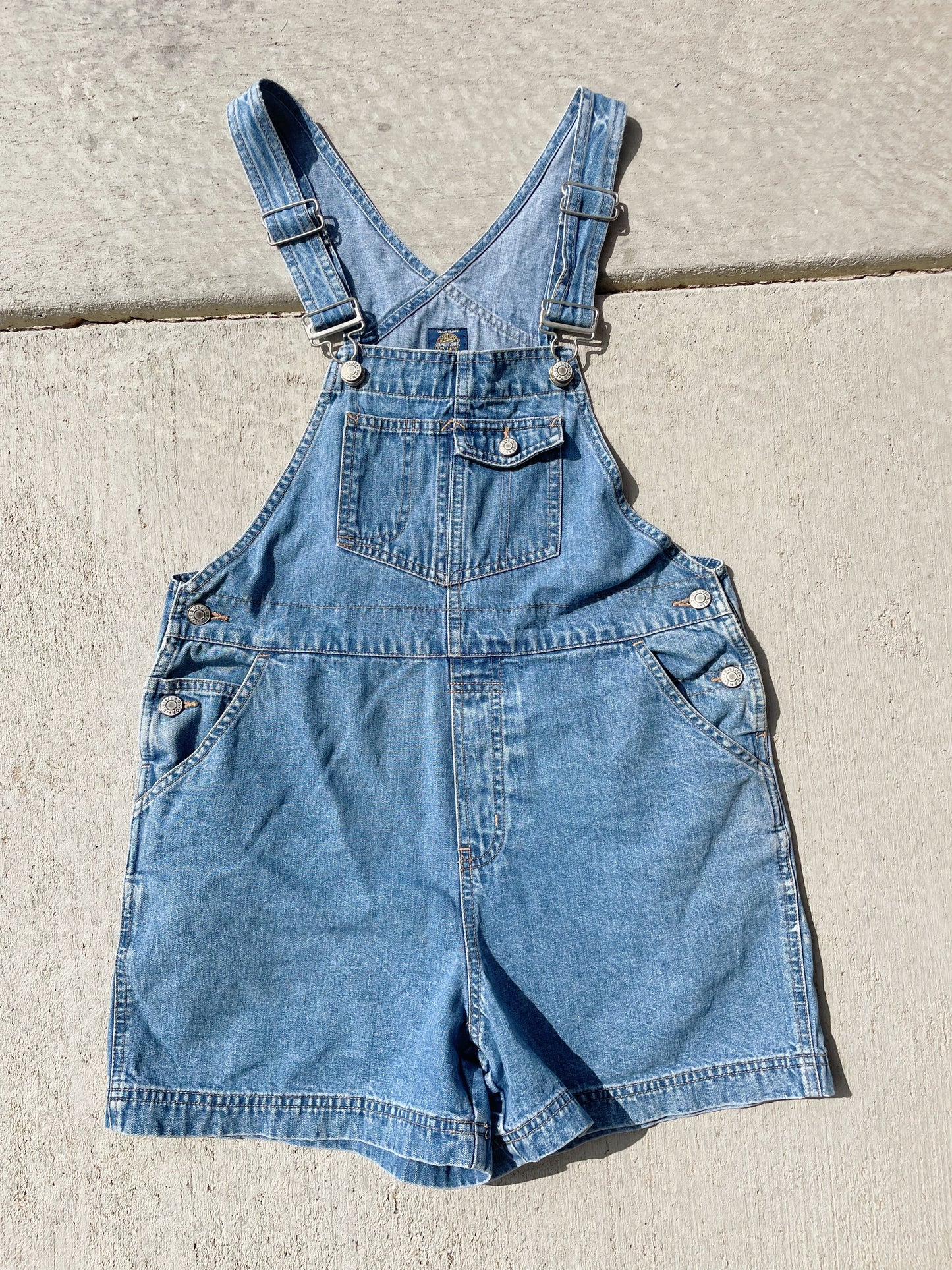 Vintage Denim Shortalls (S)