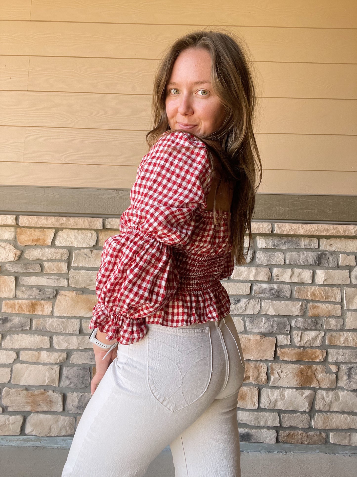 Reformation Oakgrove Linen Top (S)