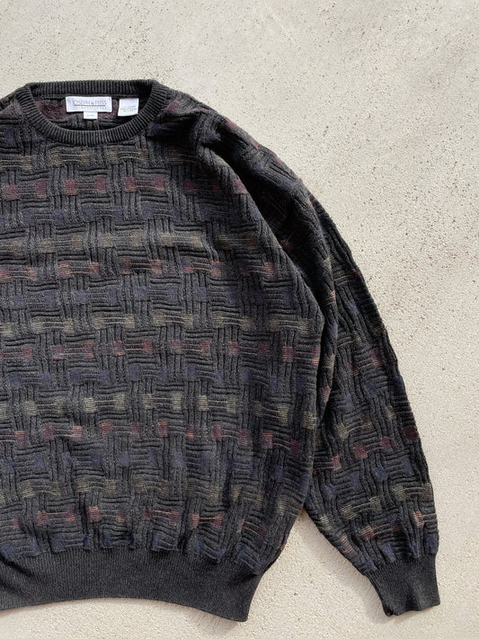 Vintage Joseph & Feiss Patterned Sweater (L)