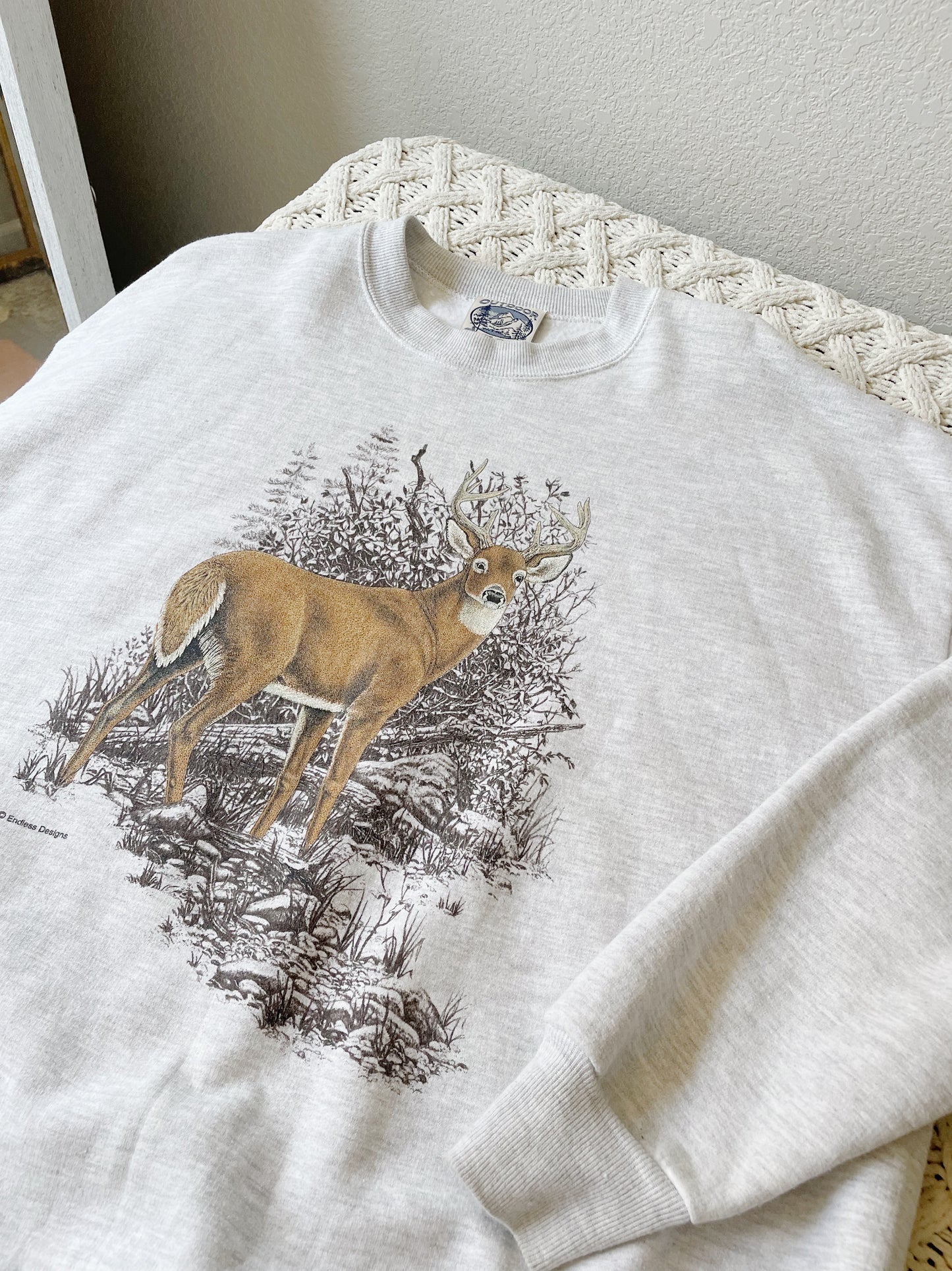 Vintage Deer Crewneck (XL)