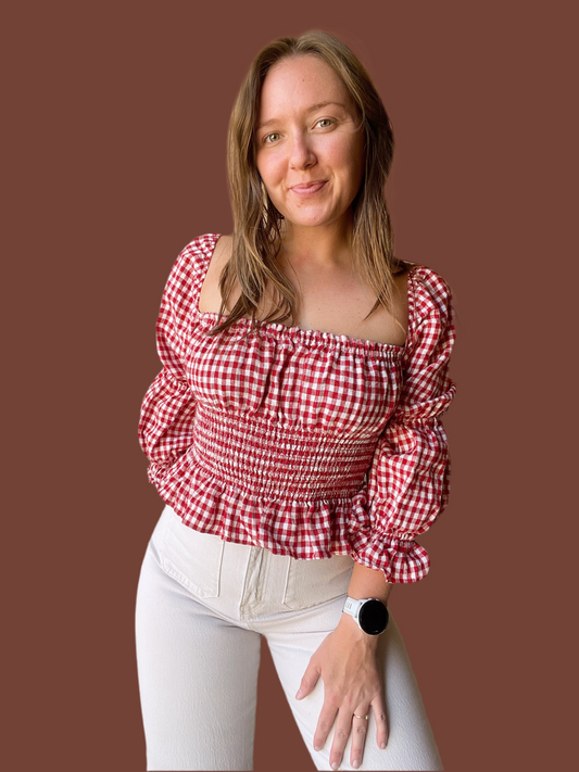 Reformation Oakgrove Linen Top (S)