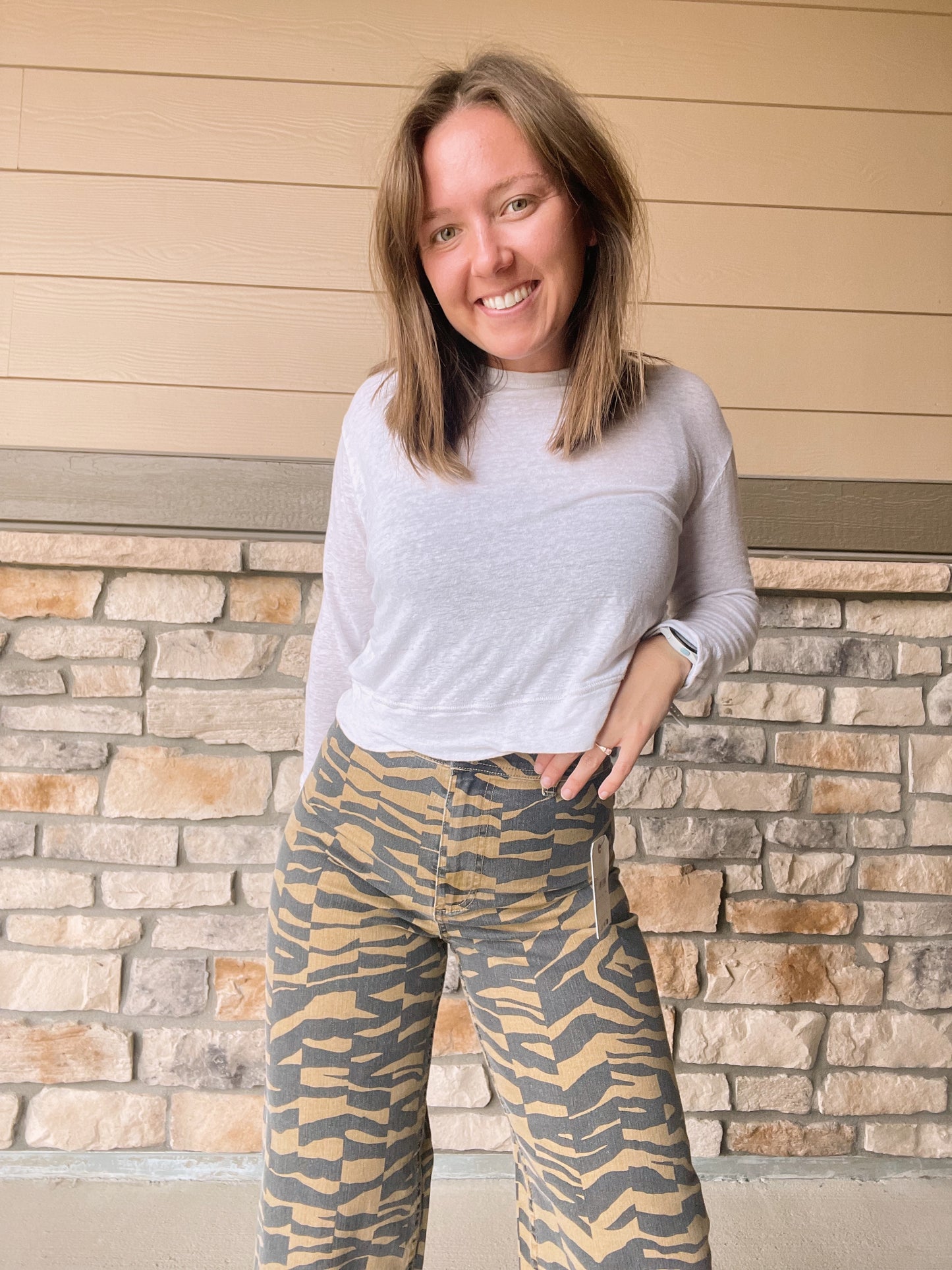 Billabong Cheetah Print Pants - NEW (27)