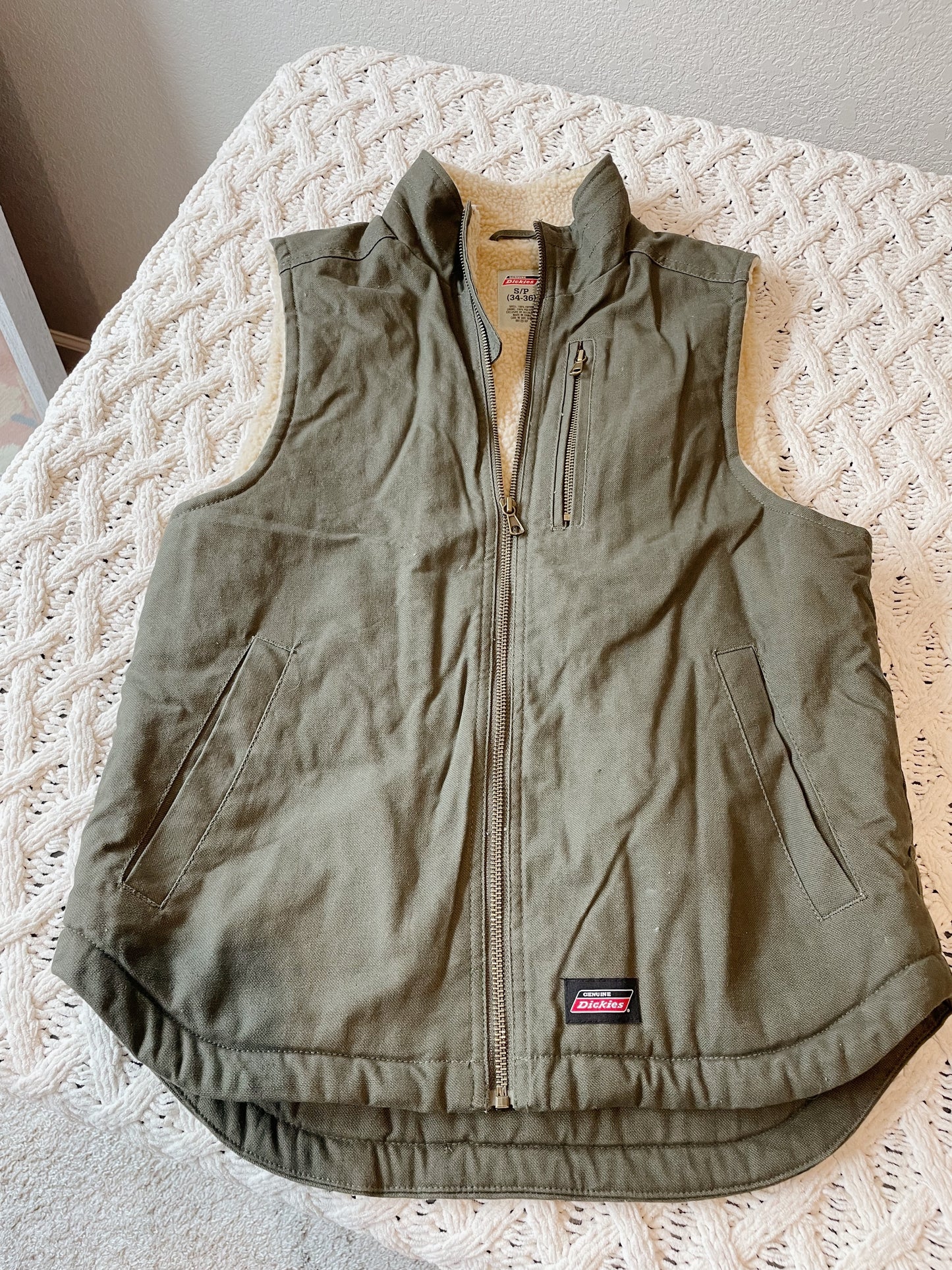 Dickies Sherpa Lined Canvas Vest (Women's XS/S)