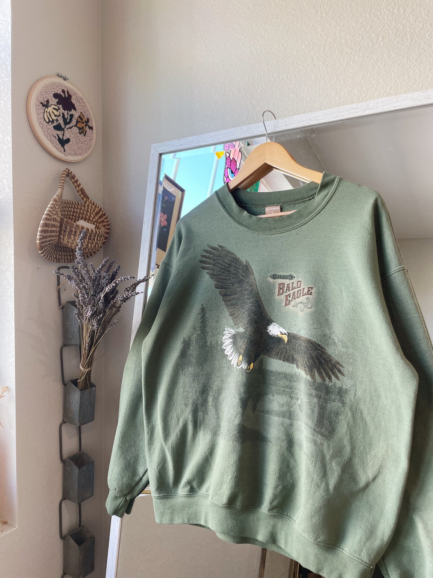 Vintage 1990 Bald Eagle Crew (L)