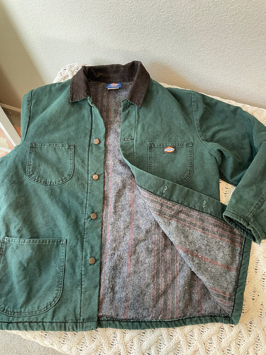 Vintage Dickies Blanket Lined Canvas Jacket (L)