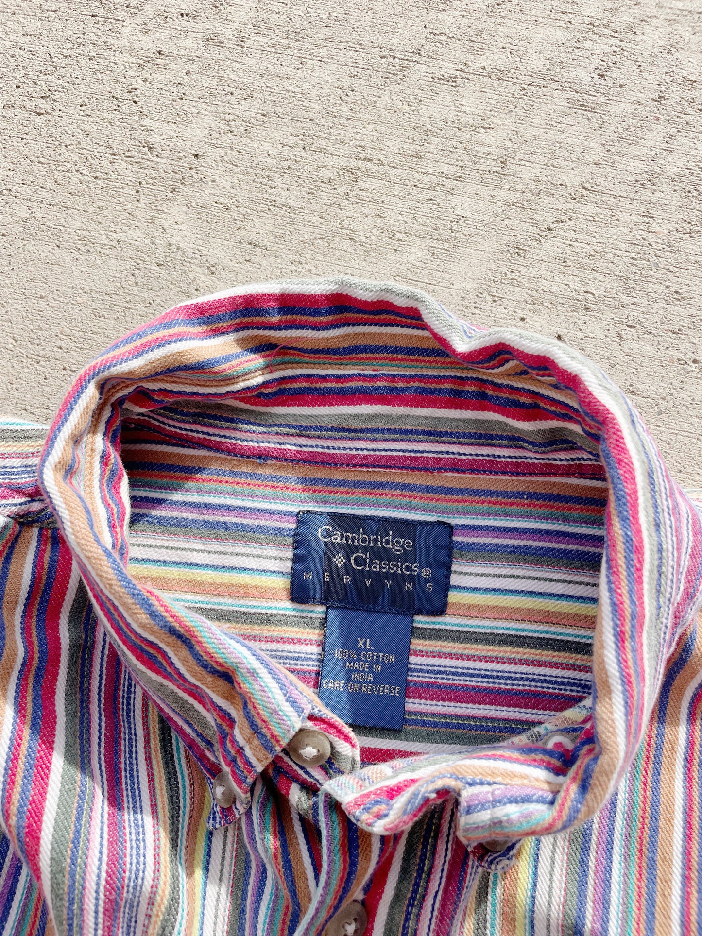 Vintage Cambridge Striped Shirt (XL)