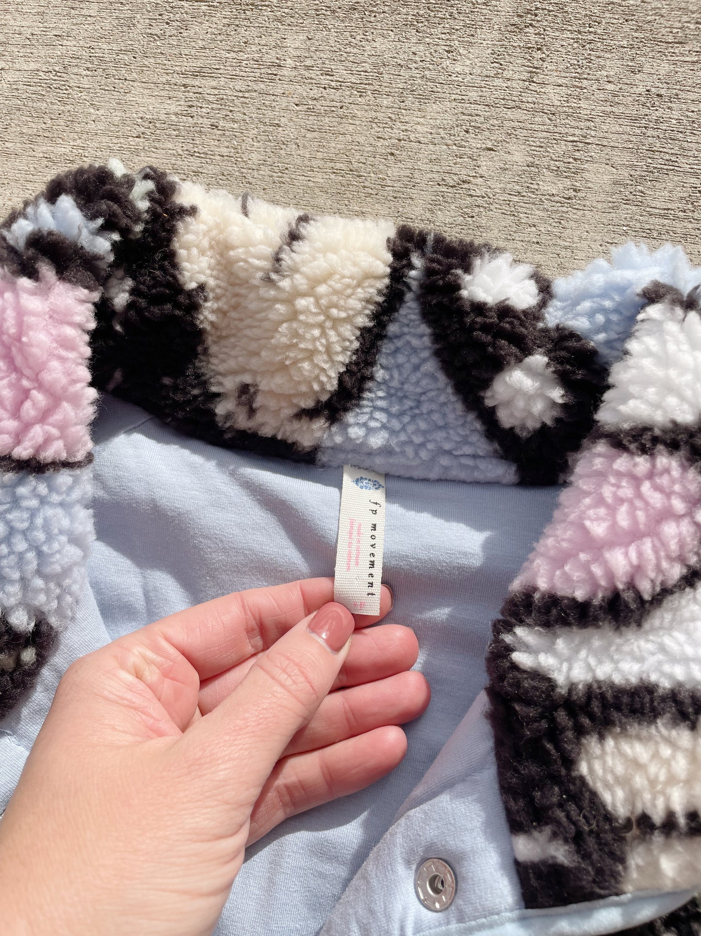 Free People Movement Hit The Slopes Patterned Fleece - (S)