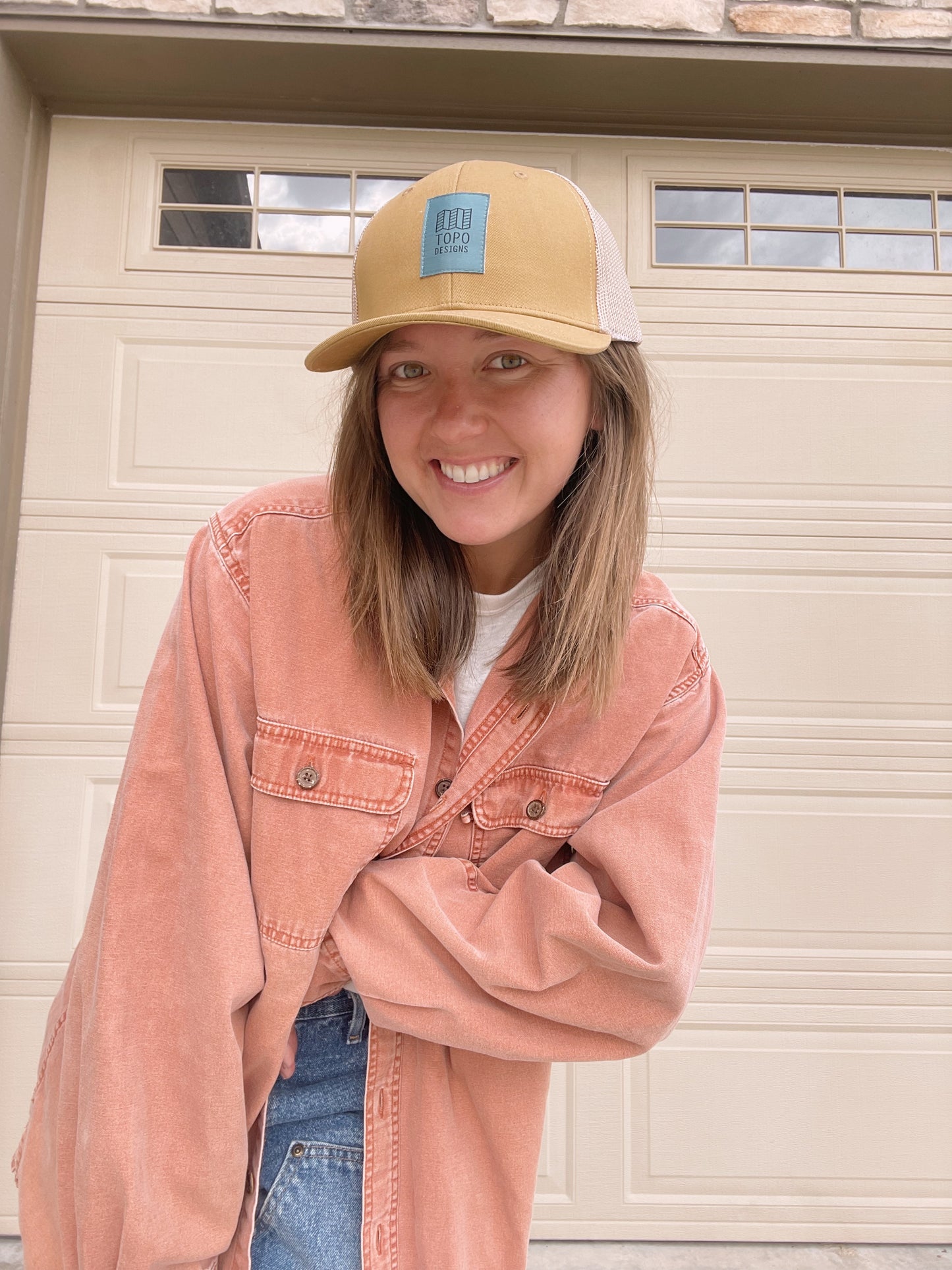 Topo Designs Tan Trucker Hat - NEW