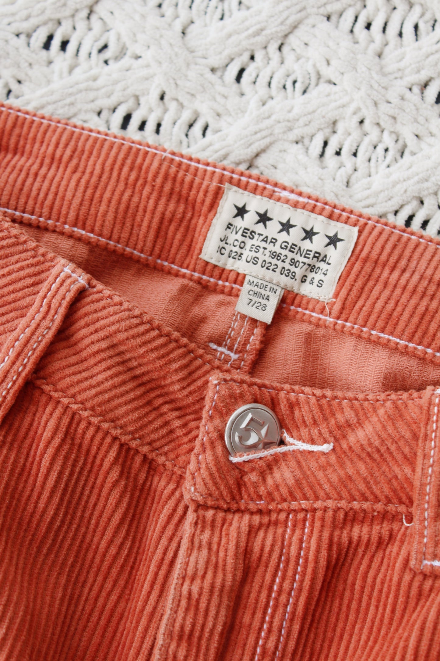 Burnt Orange Corduroy Pants (31)