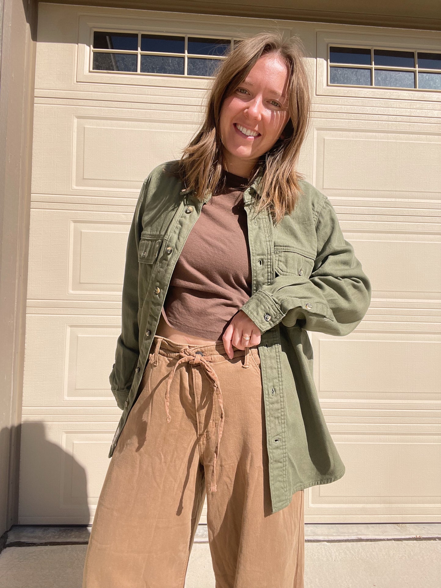 Lucky Brand Green Button Down (Men’s M)