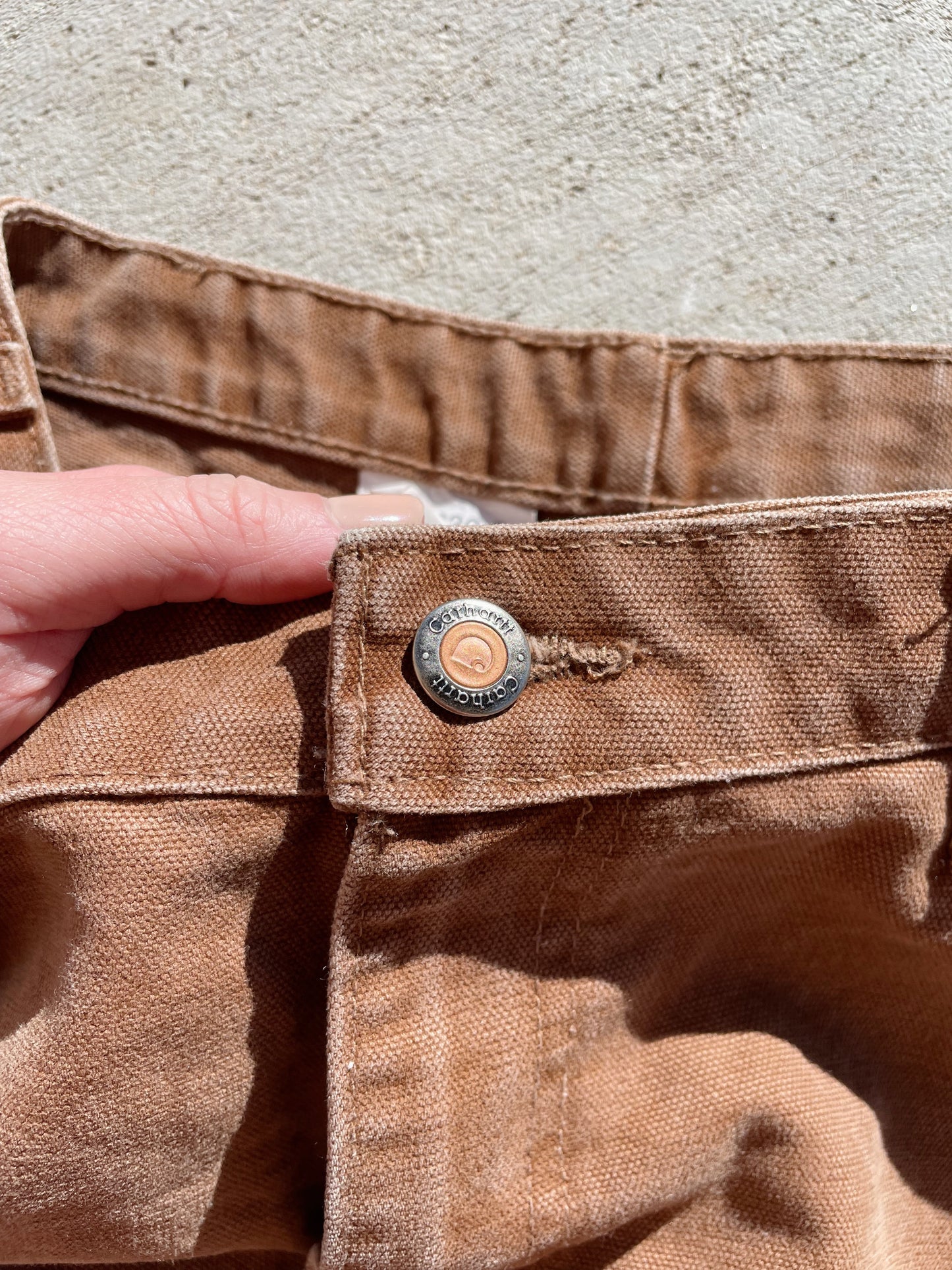 Carhartt Brown Double Knee Canvas Pants (30)