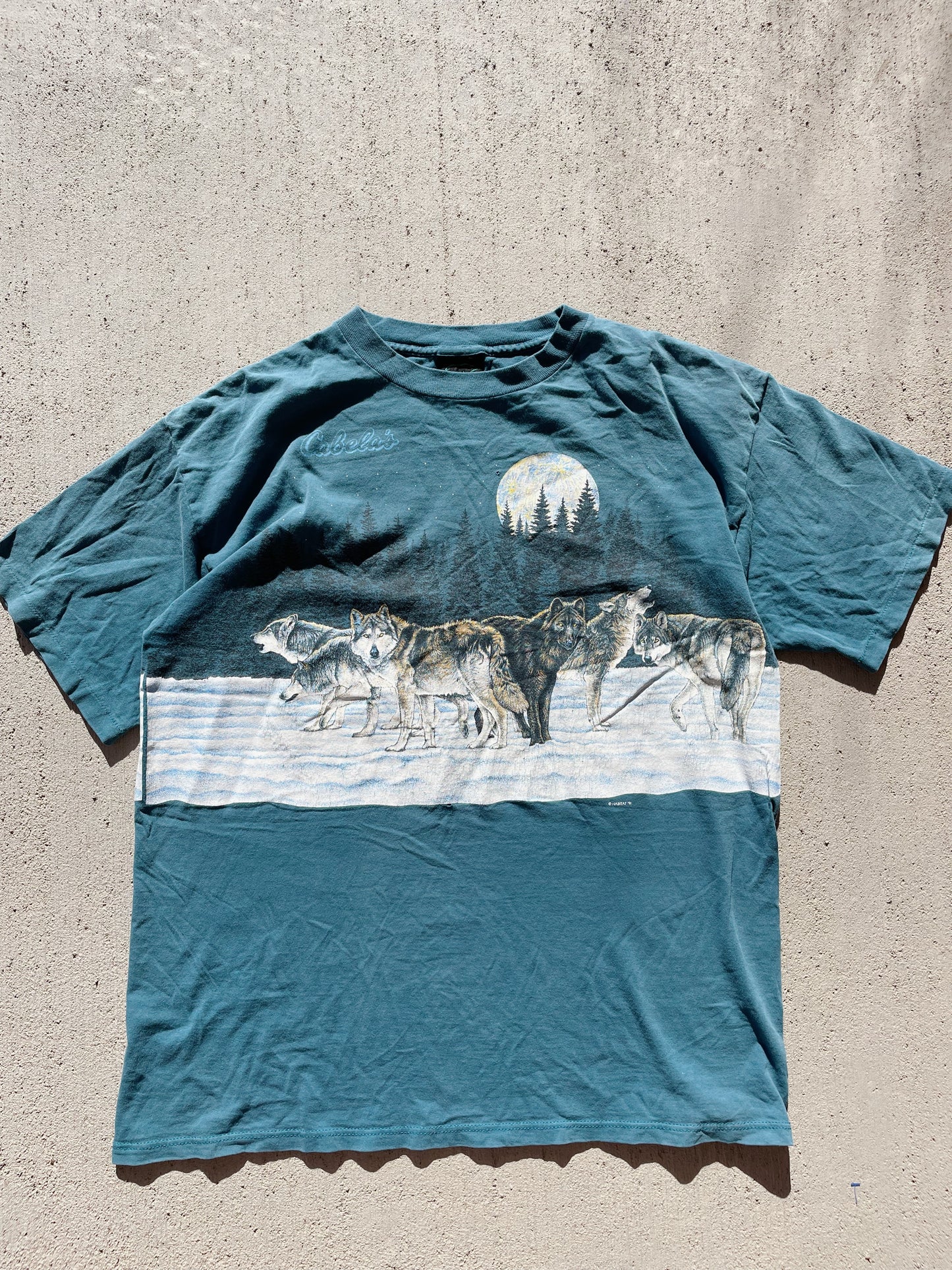 Vintage Habitat 1991 Wolves Tee (XL)