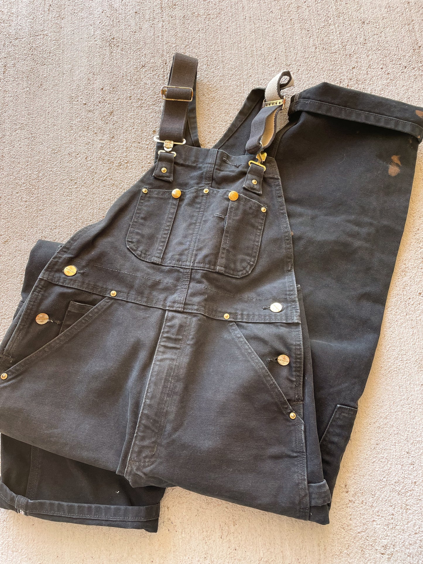 Carhartt Black Double Knee Overalls (S)