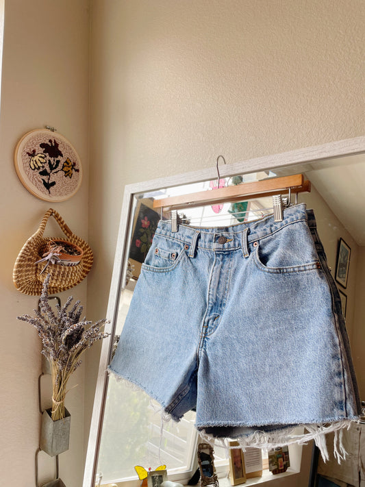 Vintage Levi's 1990 Light Wash Shorts (27)