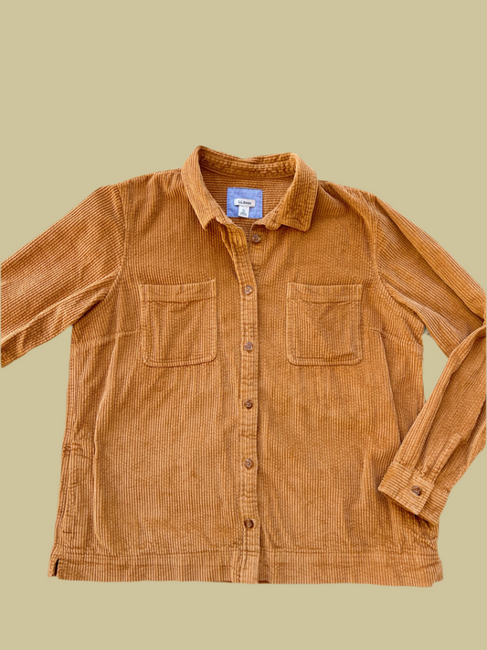 LL Bean Corduroy Shacket w/ Pockets (XL)