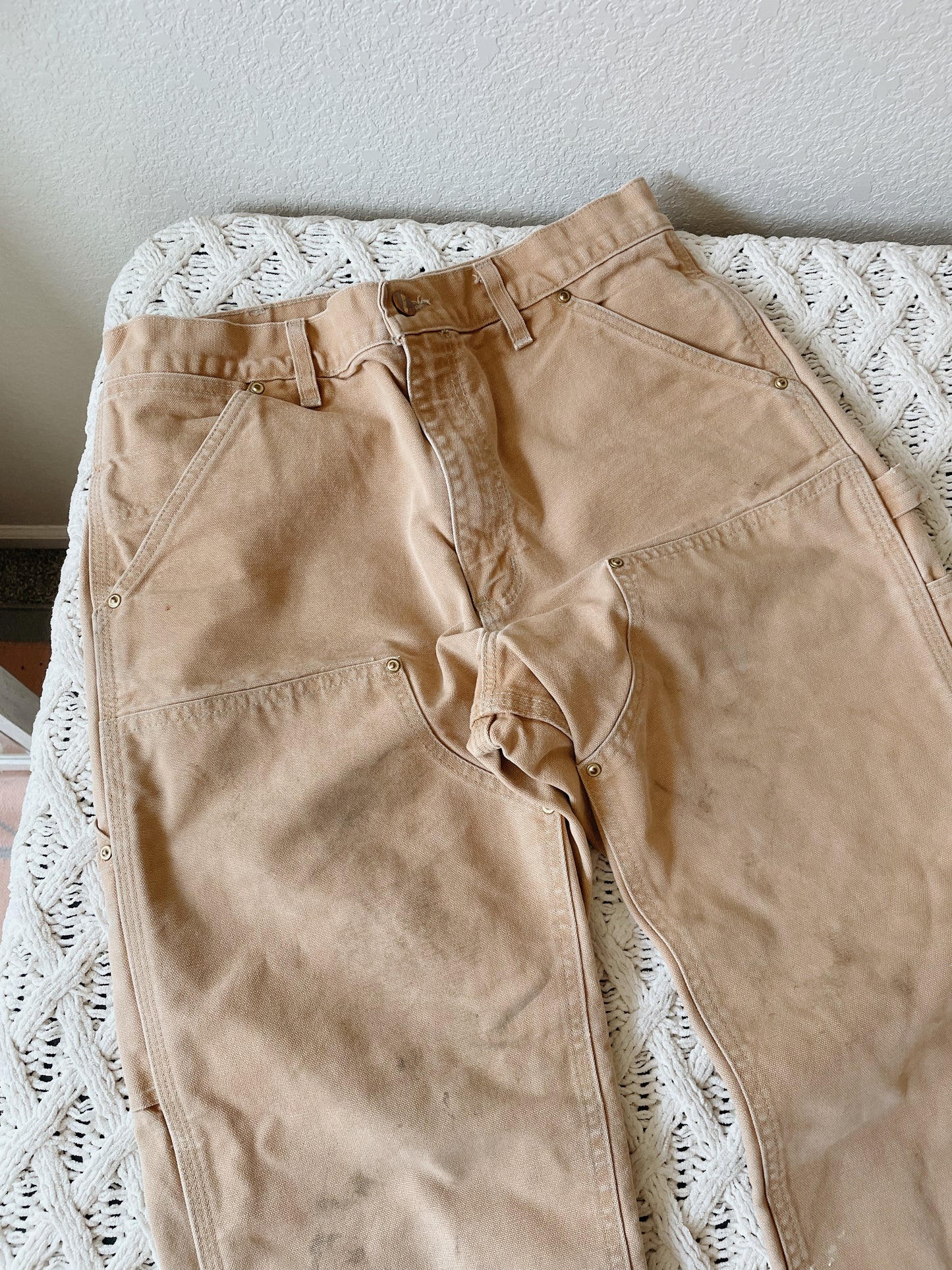 Carhartt Distressed Tan Double Knees (31)