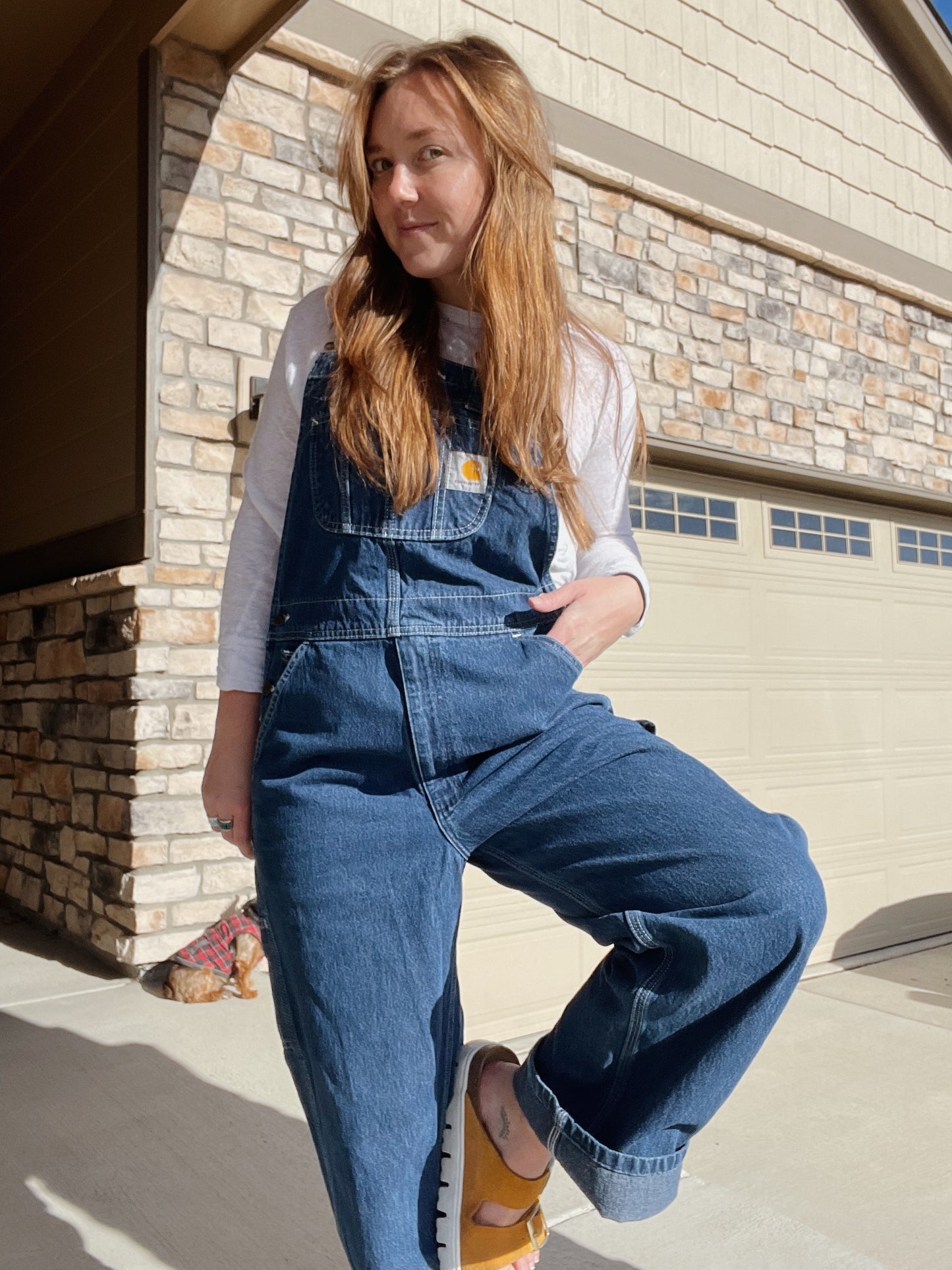 Carhartt Denim Overalls (M)