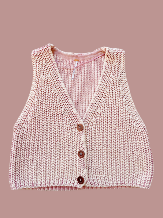 Free People Close to Me Knit Vest (S/M)