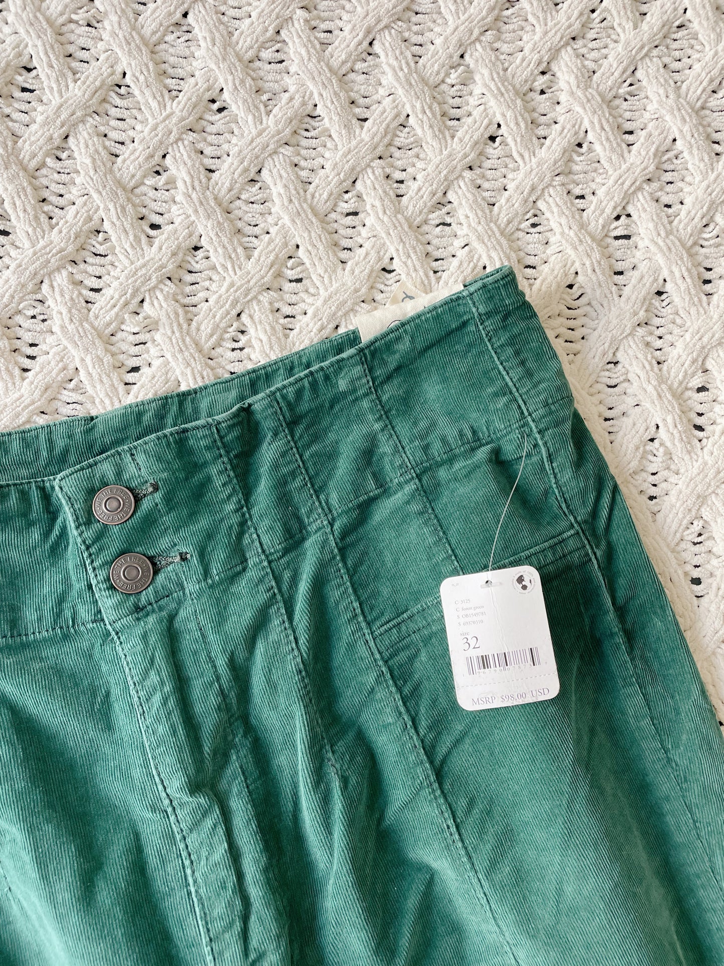 Free People Jayde Corduroy Flare Pants - NEW (32)