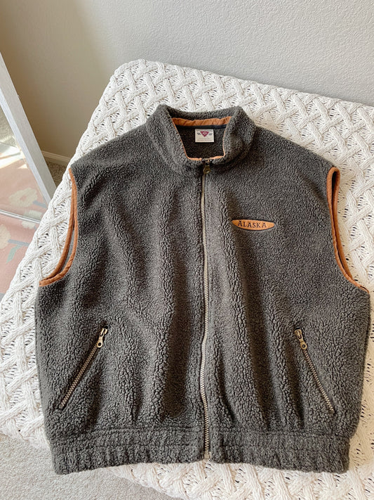 Vintage Alaska Fleece Vest (L/XL)