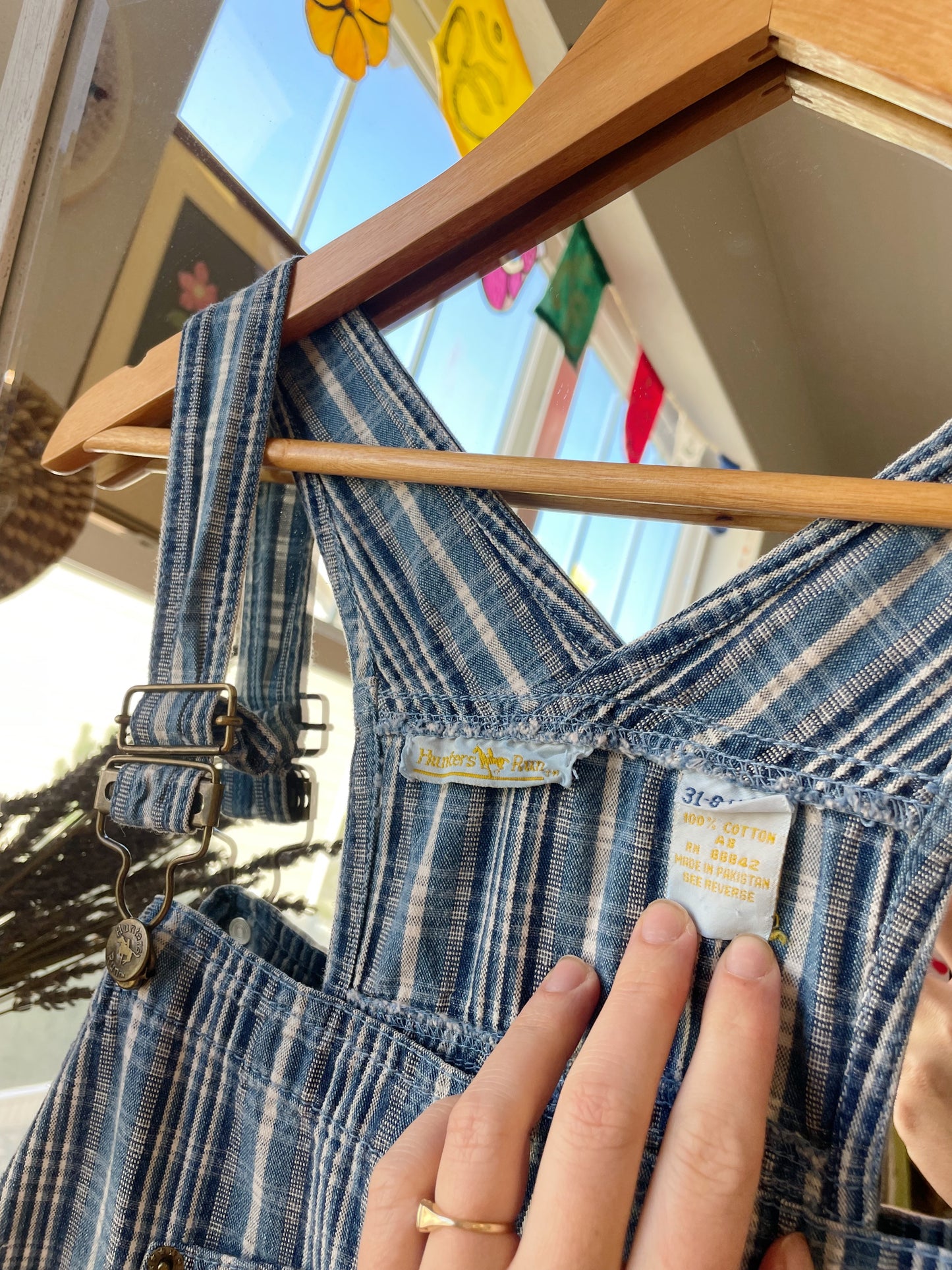 Vintage Plaid Shortalls (XXL)