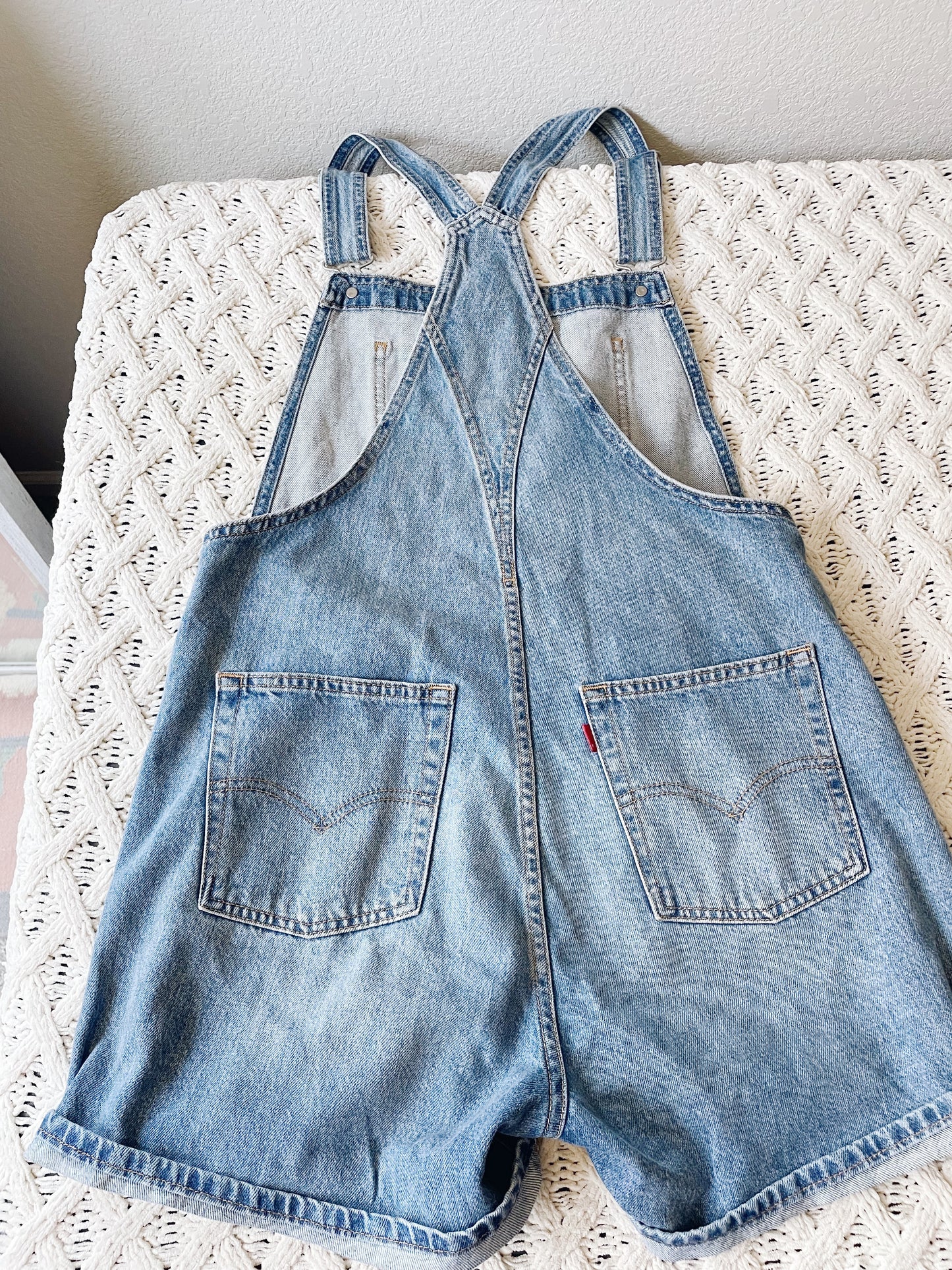 Levi's Denim Shortalls (M)