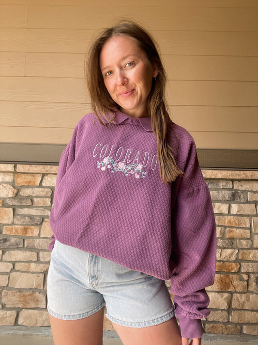 Vintage Colorado Collared Crew (XXL)
