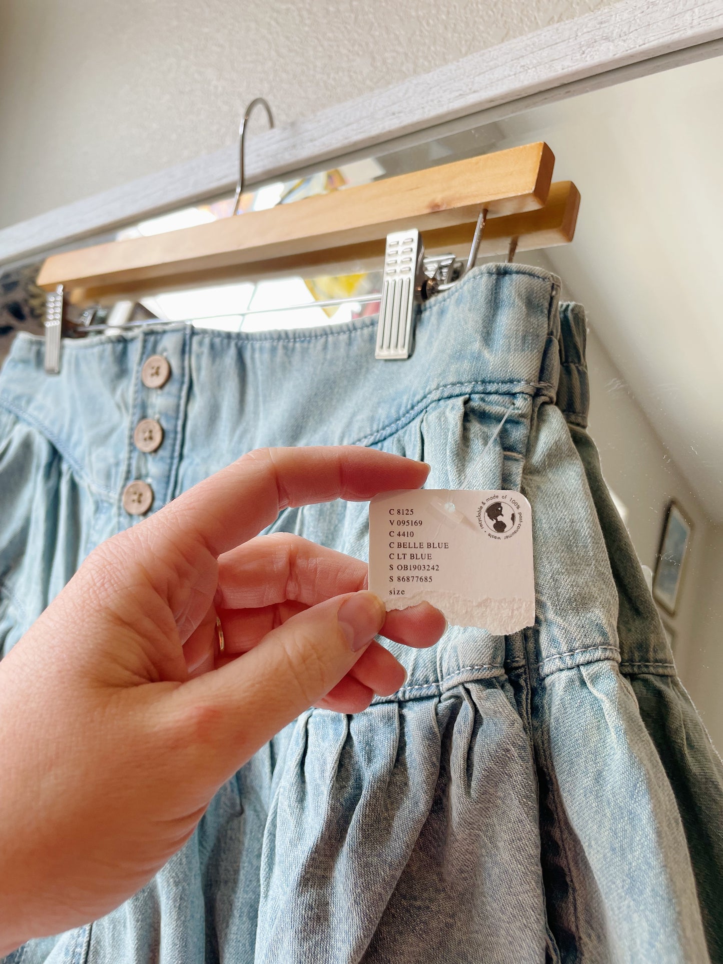 Free People Fleur Denim Shorts - NEW (M)