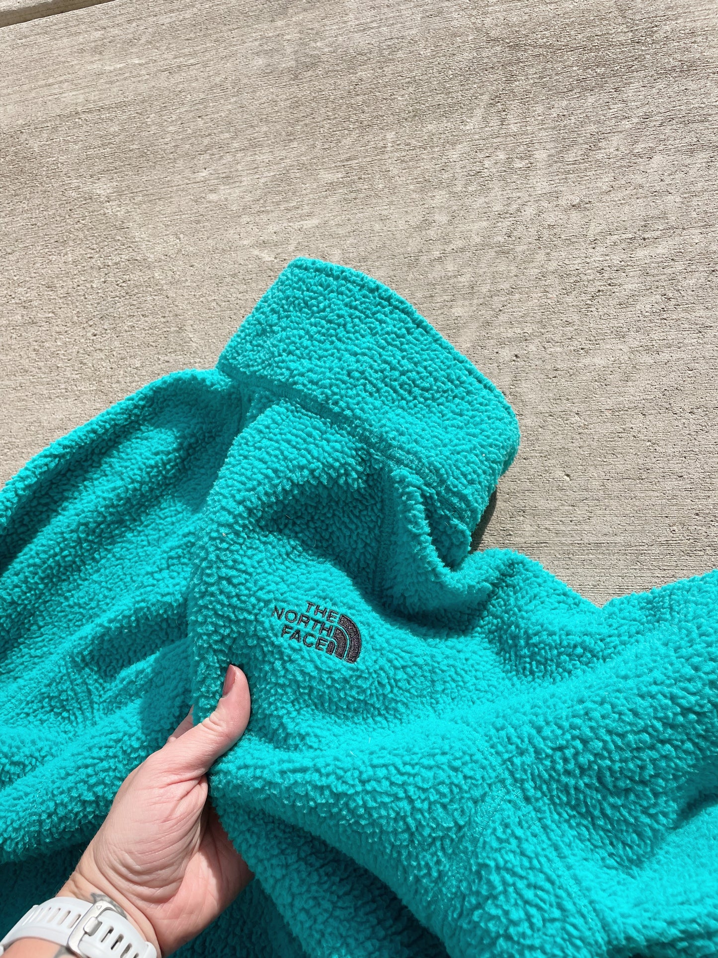 North Face Teal Fleece (Women's L/XL)