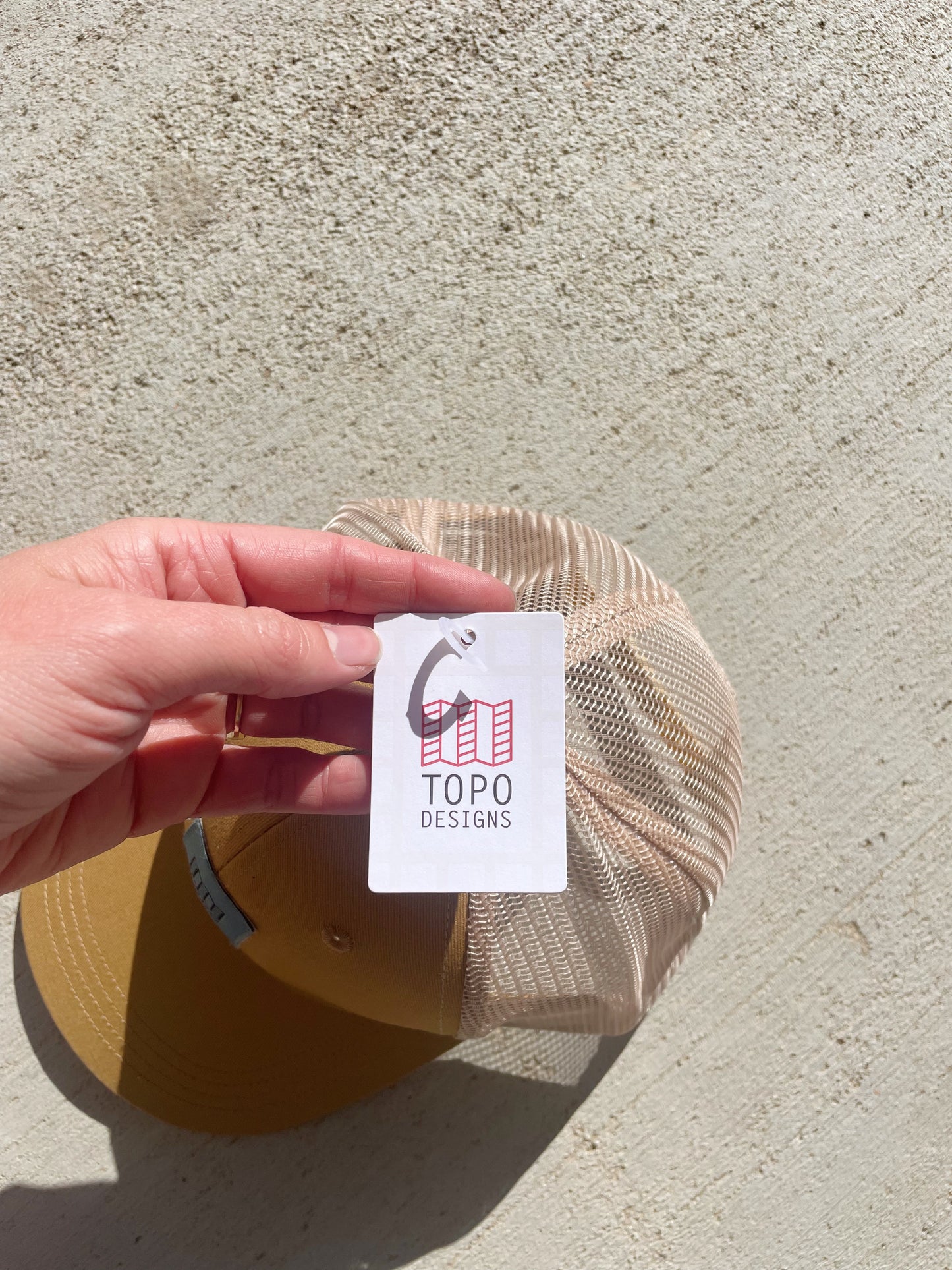 Topo Designs Tan Trucker Hat - NEW