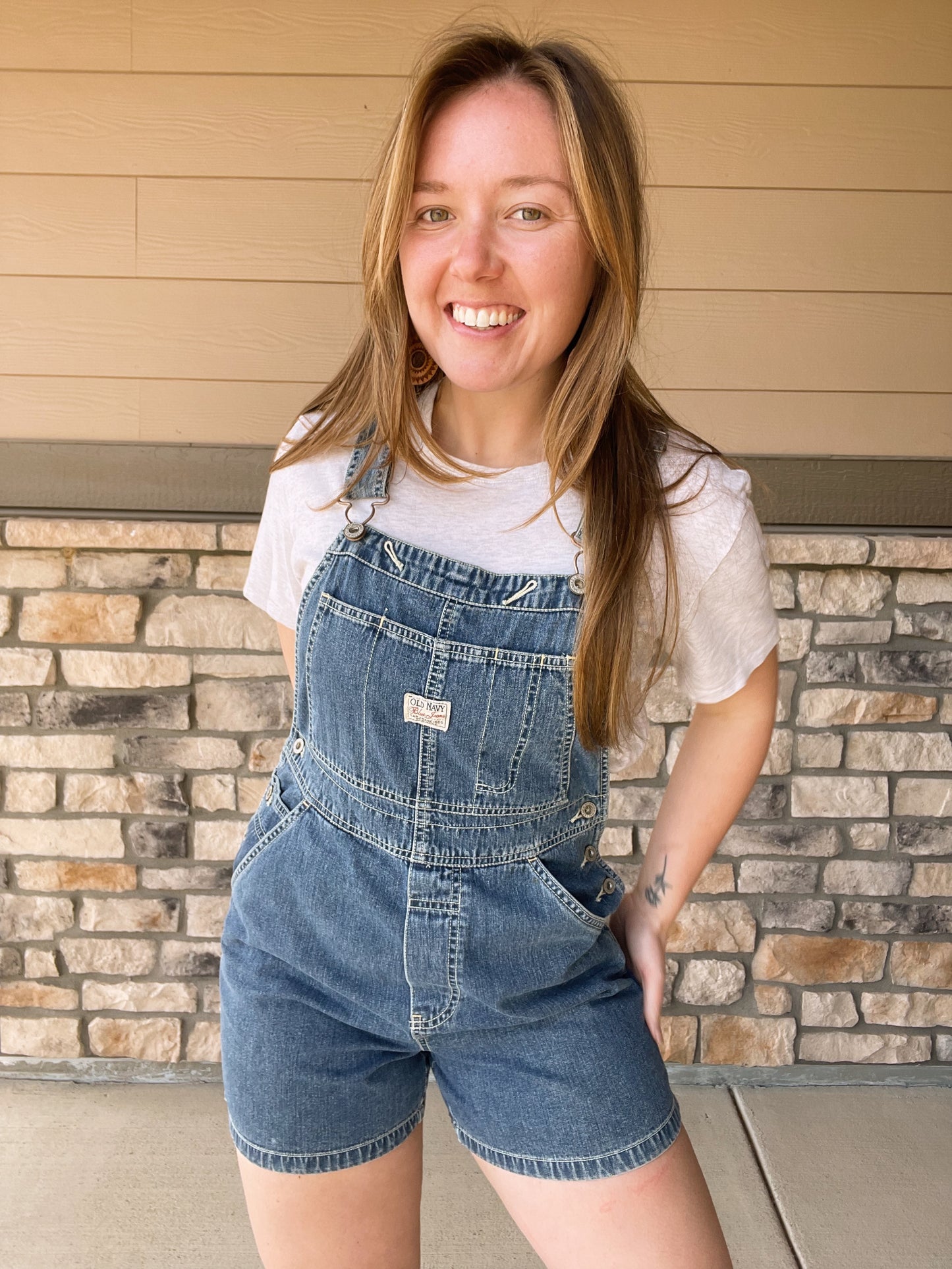 Vintage Denim Carpenter Shortalls (S)