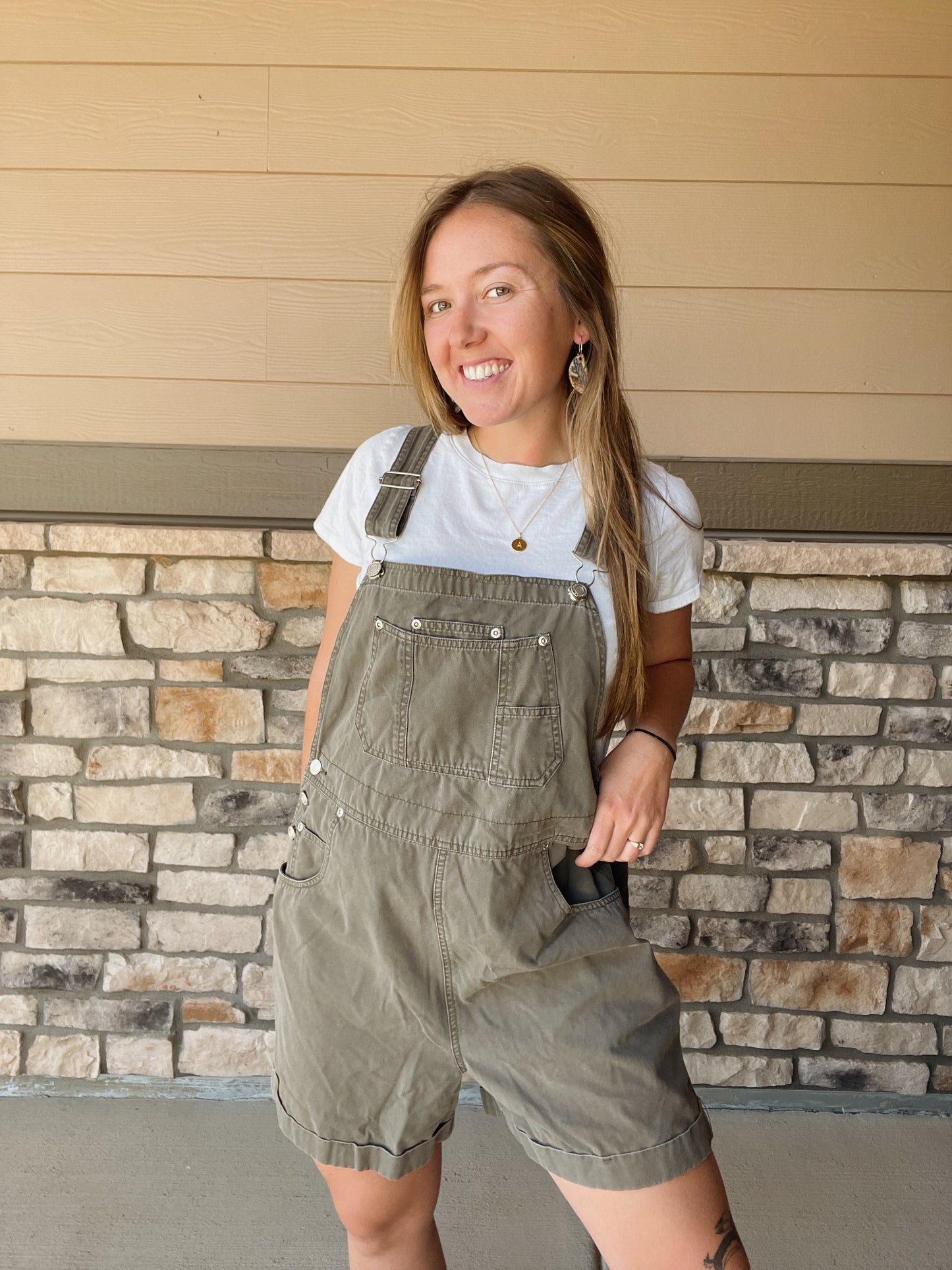 Vintage Green Shortalls (M)