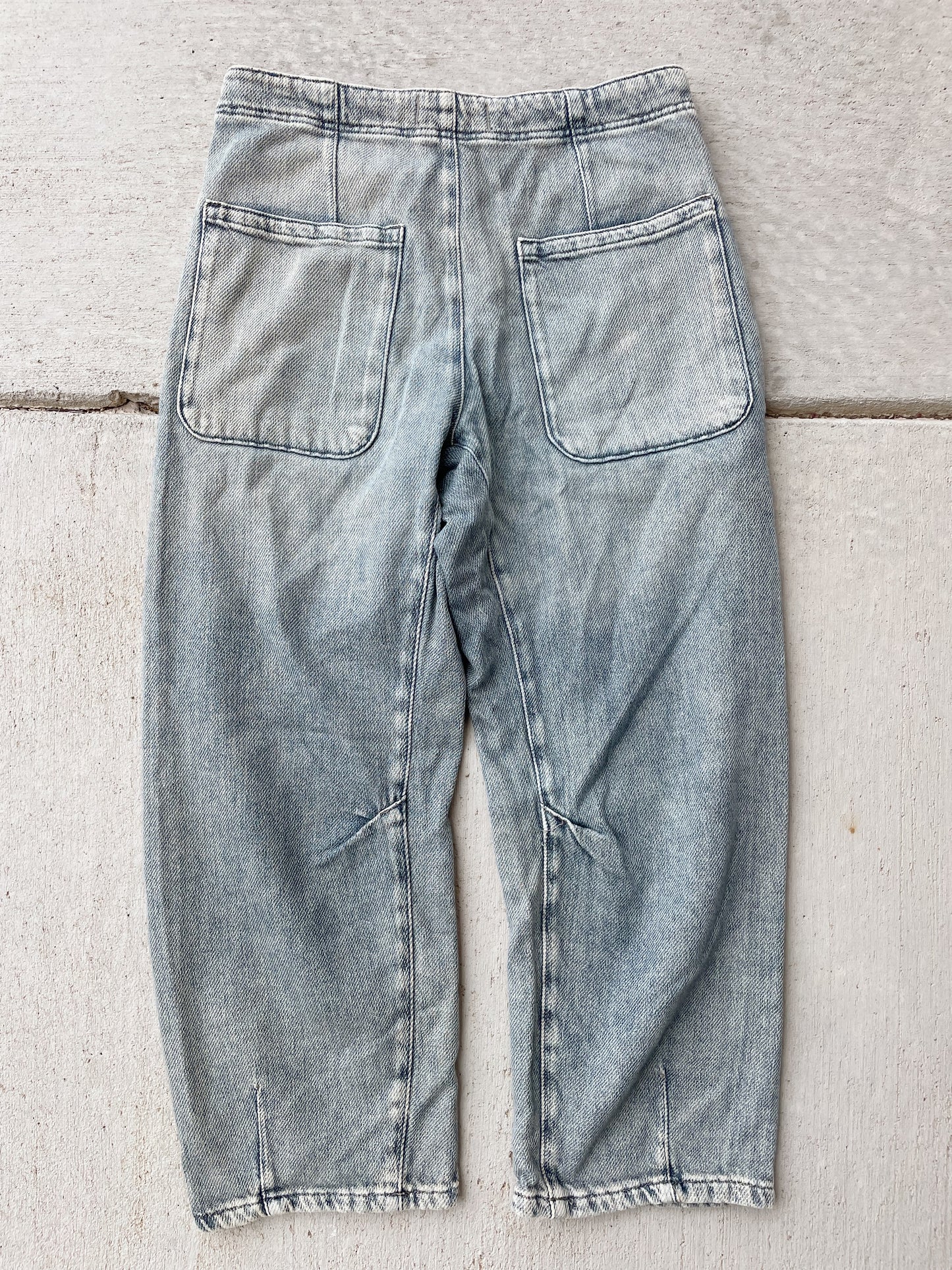 Free People Osaka Mid Rise Barrel Jeans (30)
